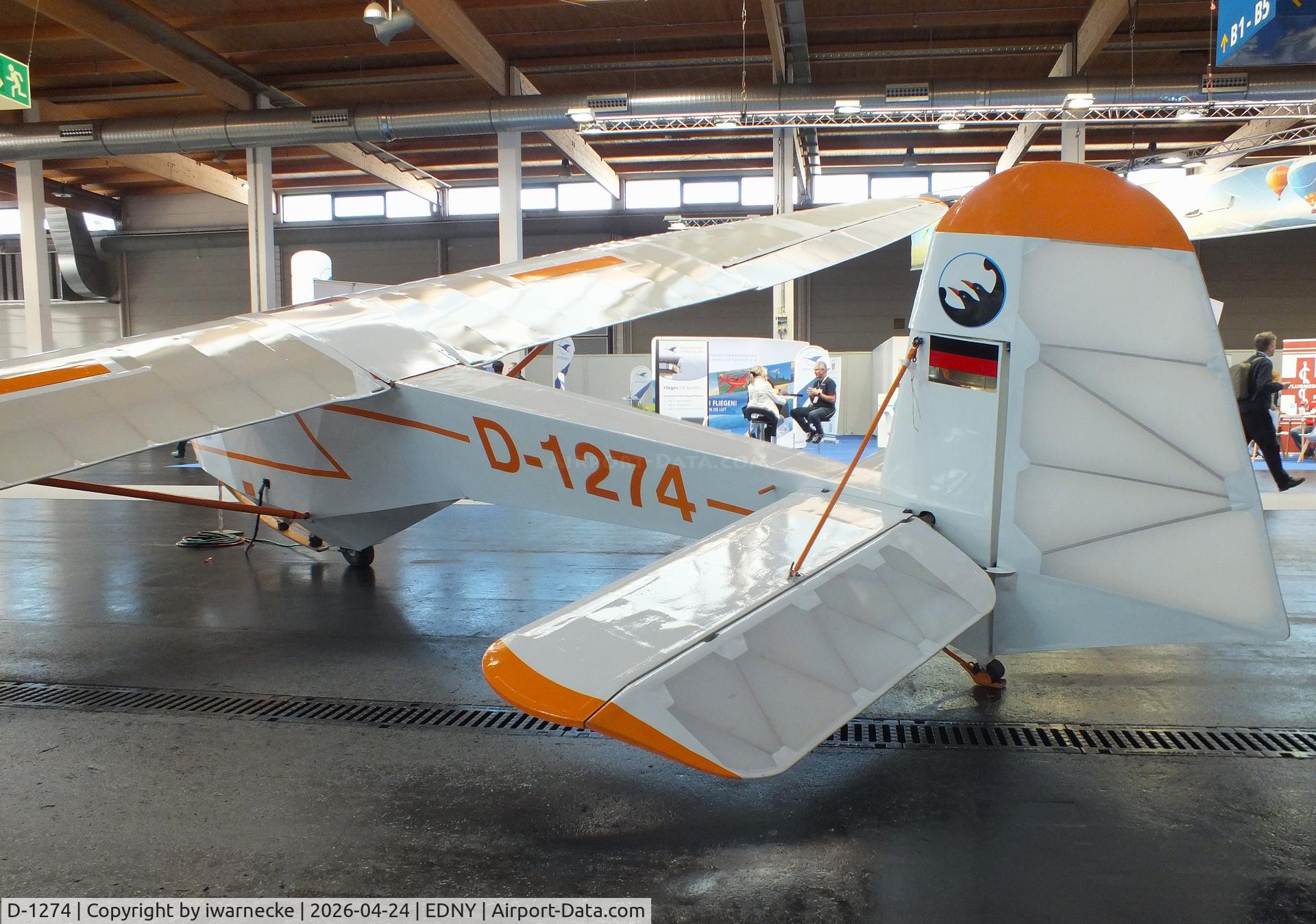 D-1274, Wolf Hirth Doppelraab V, c/n 1, Wolf Hirth Doppelraab V at the AERO 2026, Friedrichshafen