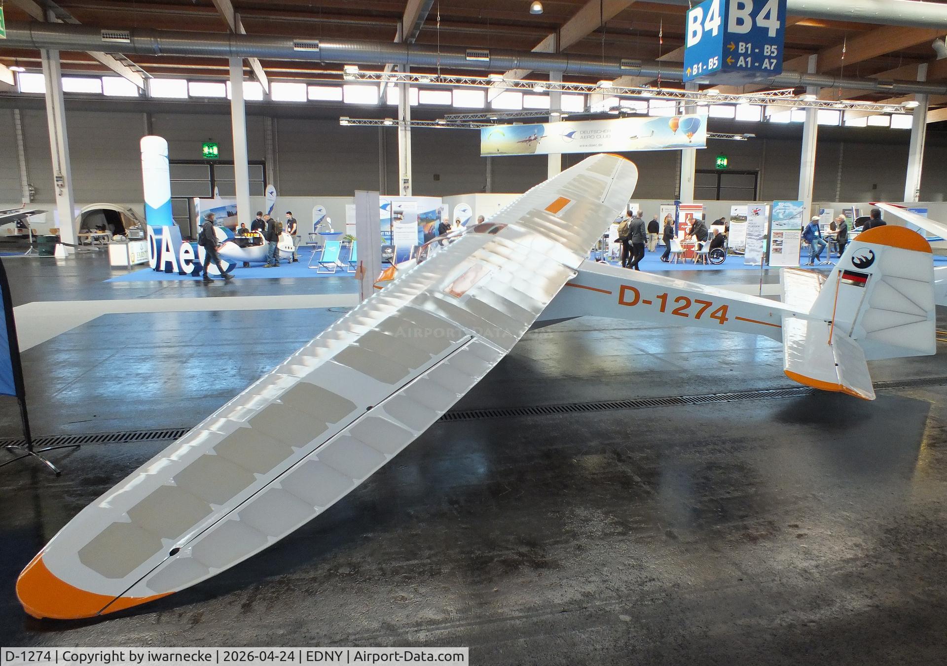 D-1274, Wolf Hirth Doppelraab V, c/n 1, Wolf Hirth Doppelraab V at the AERO 2026, Friedrichshafen