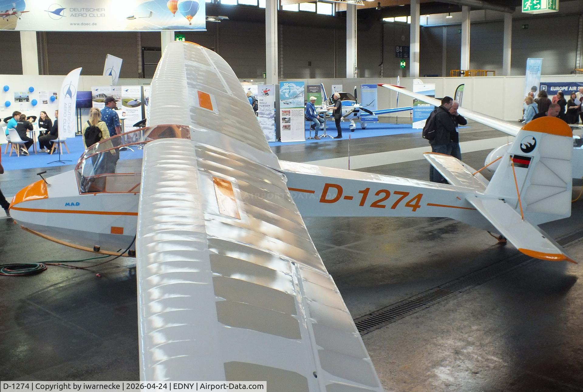 D-1274, Wolf Hirth Doppelraab V, c/n 1, Wolf Hirth Doppelraab V at the AERO 2026, Friedrichshafen