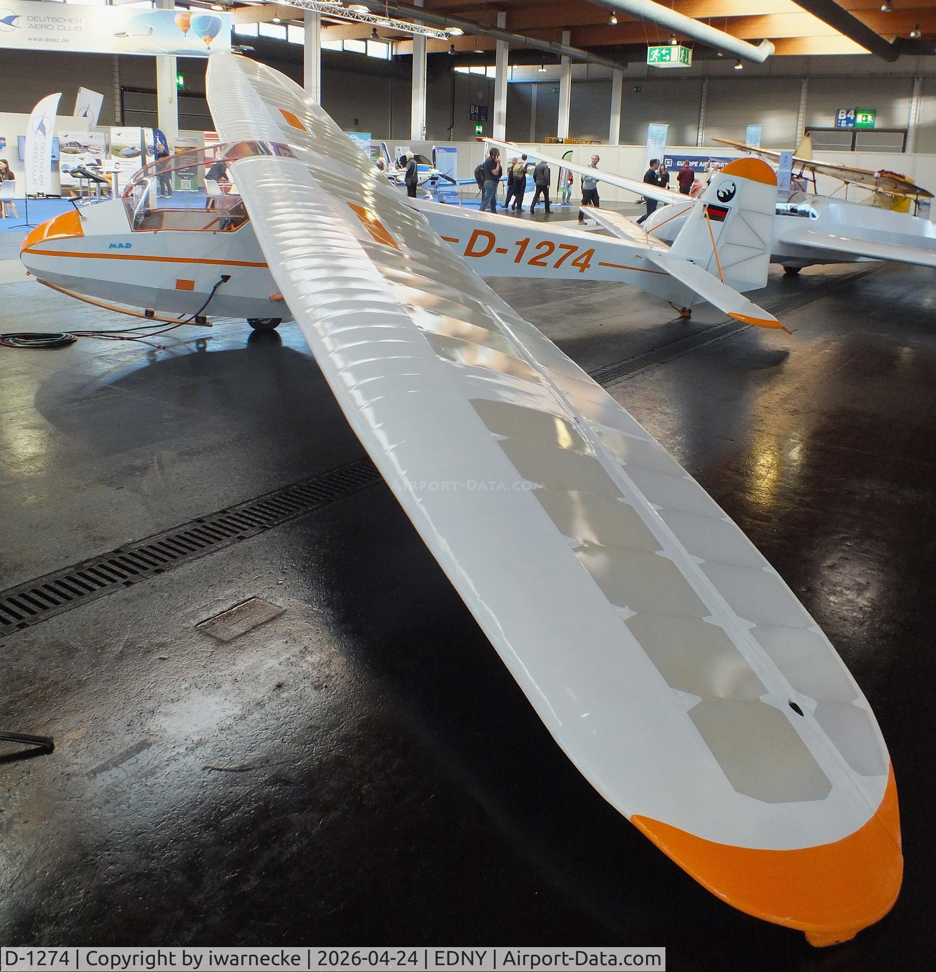 D-1274, Wolf Hirth Doppelraab V, c/n 1, Wolf Hirth Doppelraab V at the AERO 2026, Friedrichshafen