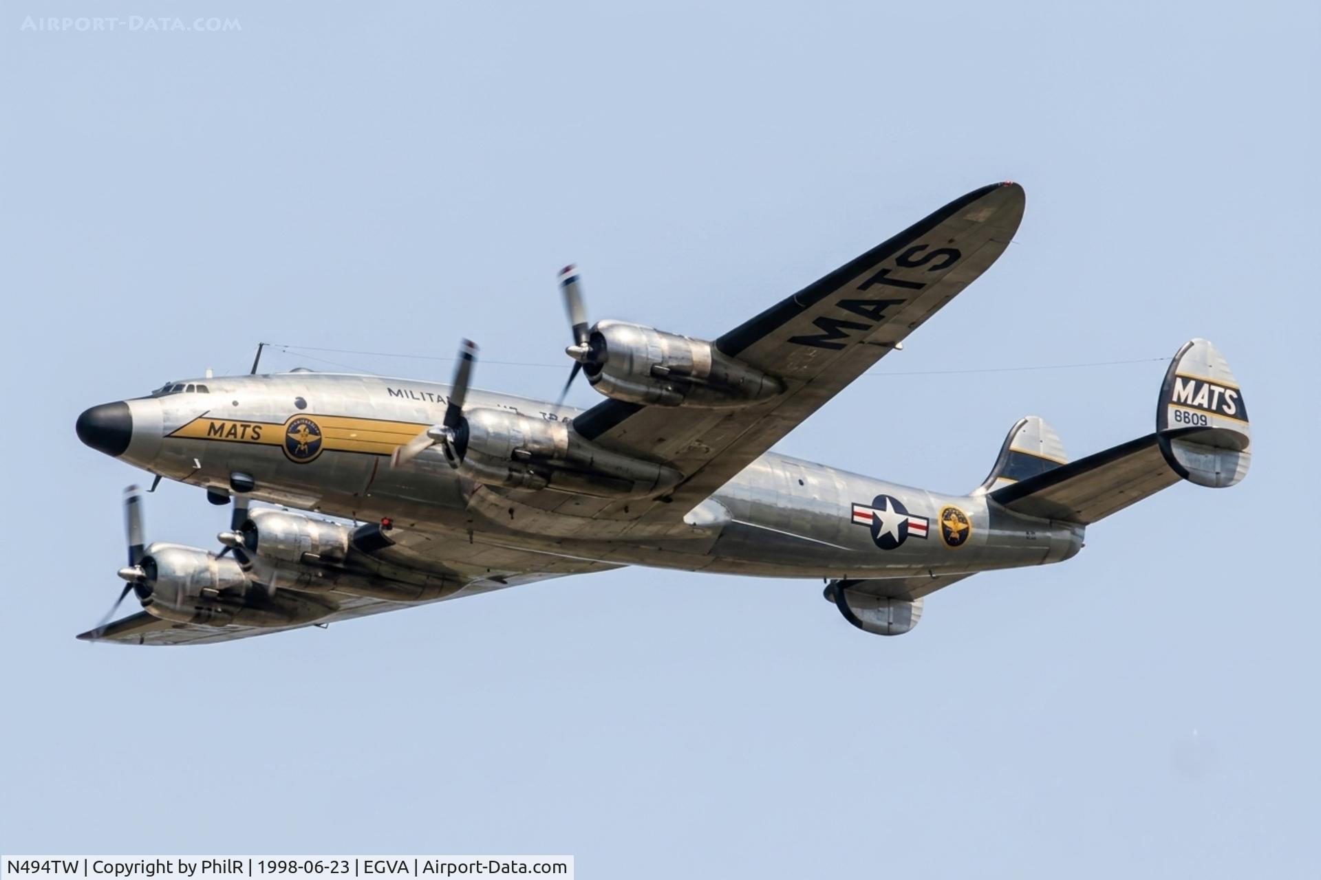 N494TW, 1948 Lockheed L-749A-79 Constellation, c/n 2601, N494TW 1948 Lockheed C-121C Constellation USAF-MATS RIAT 
