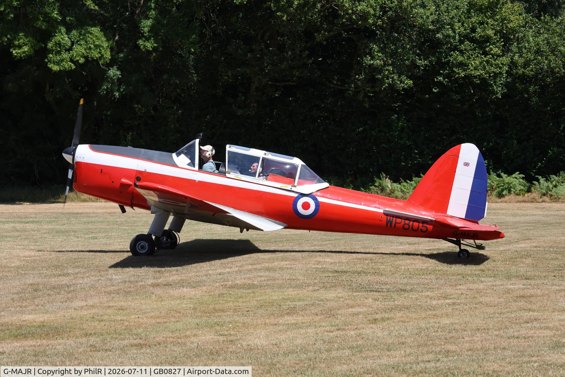 G-MAJR, 1952 De Havilland DHC-1 Chipmunk T.10, c/n C1/0699, WP805 (G-MAJR) 1952 DHC-1 Chipmunk 22 West Tisted Fly In 
