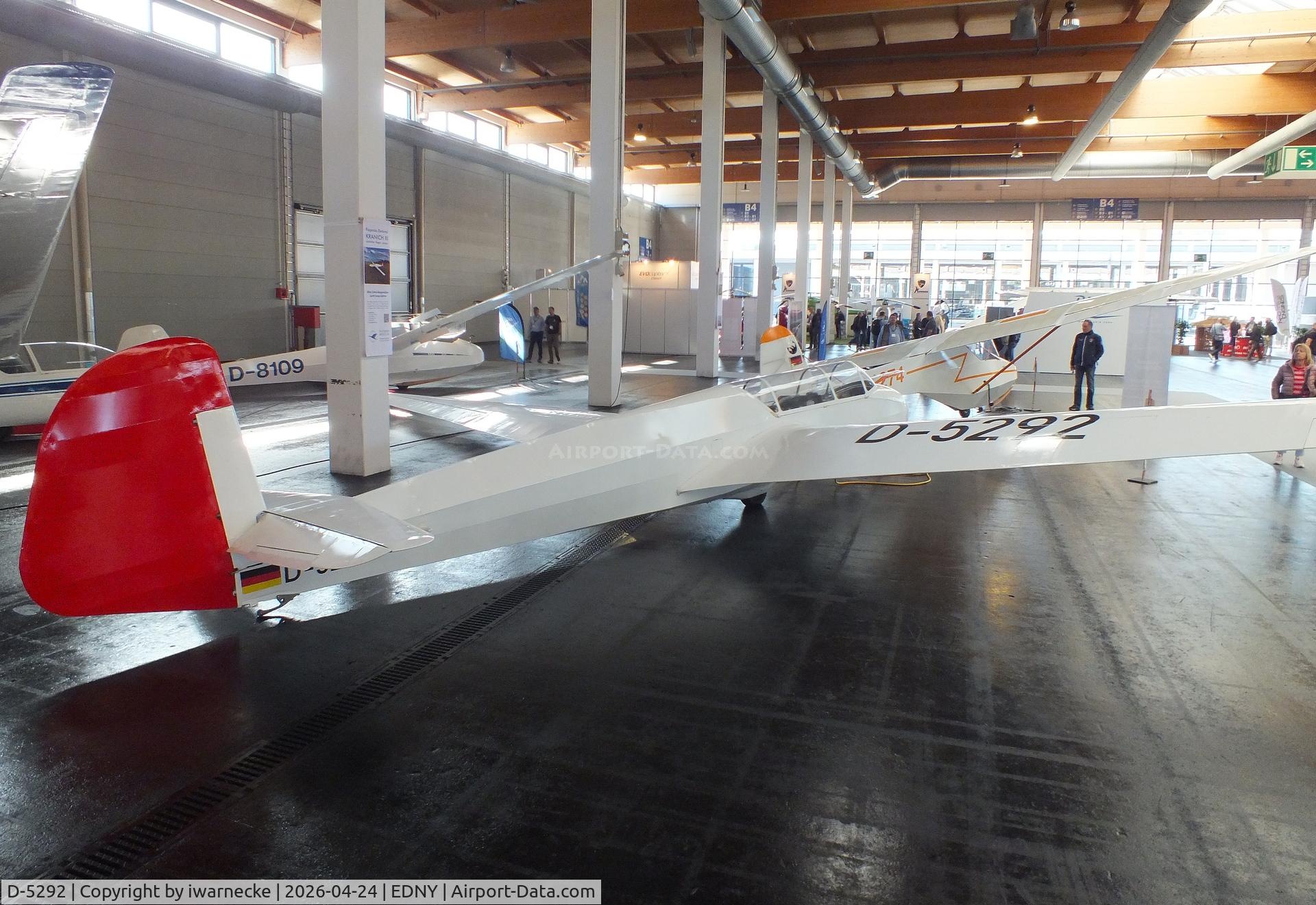 Aircraft D-5292, 1953 Focke-Wulf KRANICH III, c/n 66, Focke-Wulf Kranich III at the AERO 2026, Friedrichshafen, at EDNY, photo by iwarnecke