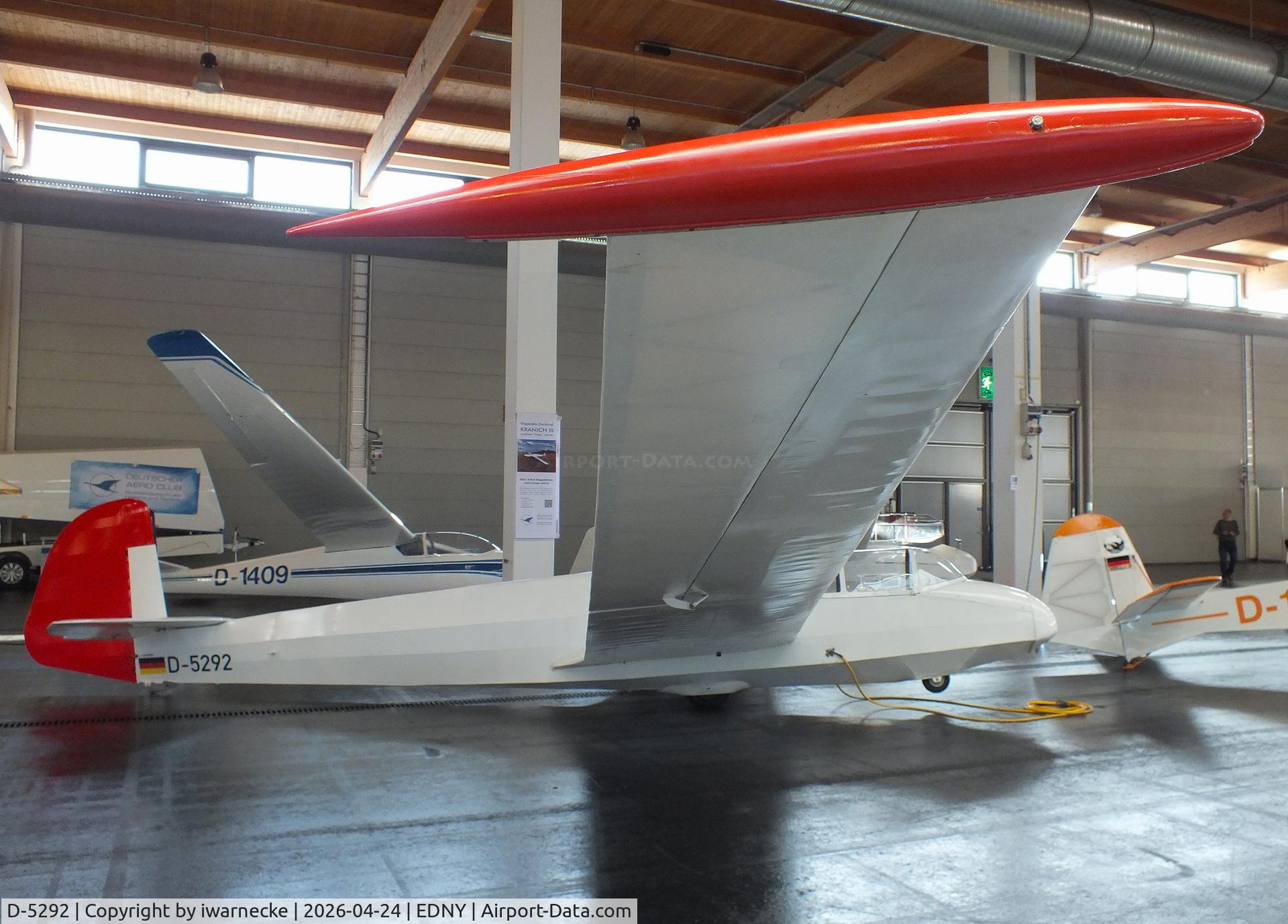 Aircraft D-5292, 1953 Focke-Wulf KRANICH III, c/n 66, Focke-Wulf Kranich III at the AERO 2026, Friedrichshafen, at EDNY, photo by iwarnecke