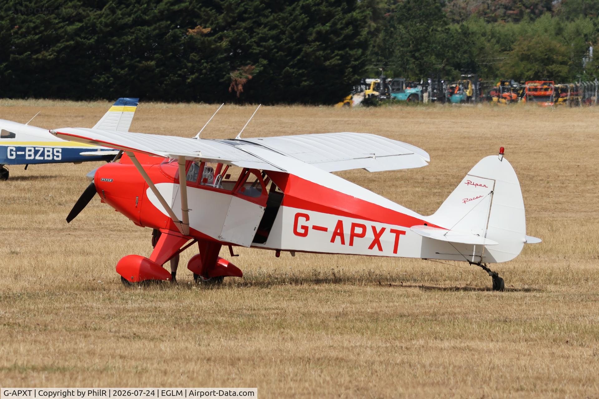 G-APXT, 1956 Piper PA-22-150 Caribbean, c/n 22-3854, G-APXT 1956 Piper Pa-22 Caribbean White Waltham
