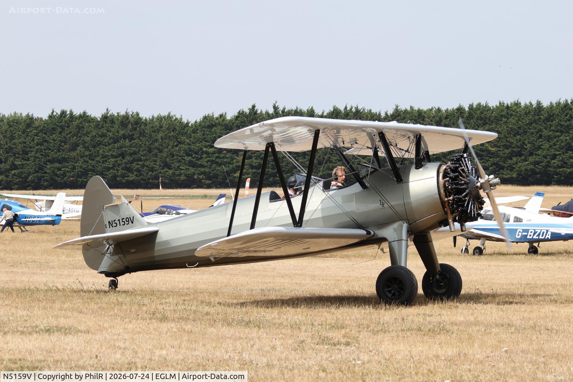 N5159V, Boeing A75N1, c/n 752243, N5159V 1941 Boeing-Stearman Model 75 (A75N1 Kaydet) White Waltham