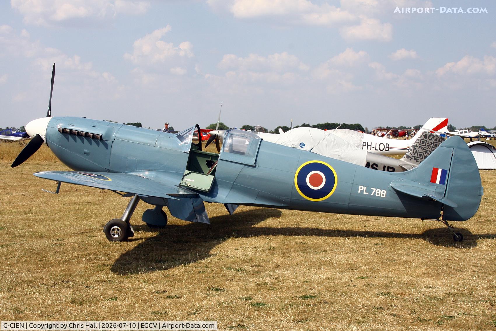 G-CIEN, 2014 Supermarine Aircraft Spitfire Mk.26, c/n PFA 324-14492, Sleapkosh 26, day 1, 10/07/26