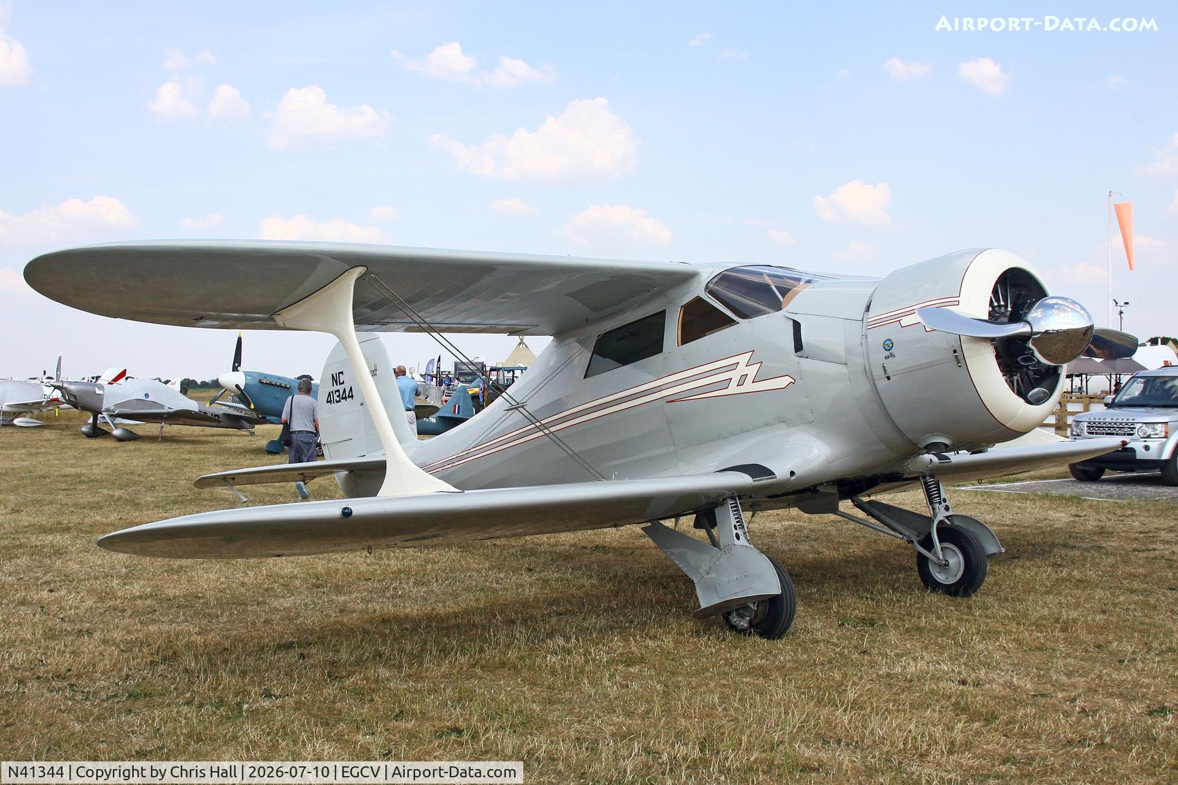 N41344, 1944 Beech D17S Staggerwing, c/n 6922, Sleapkosh 26, day 1, 10/07/26