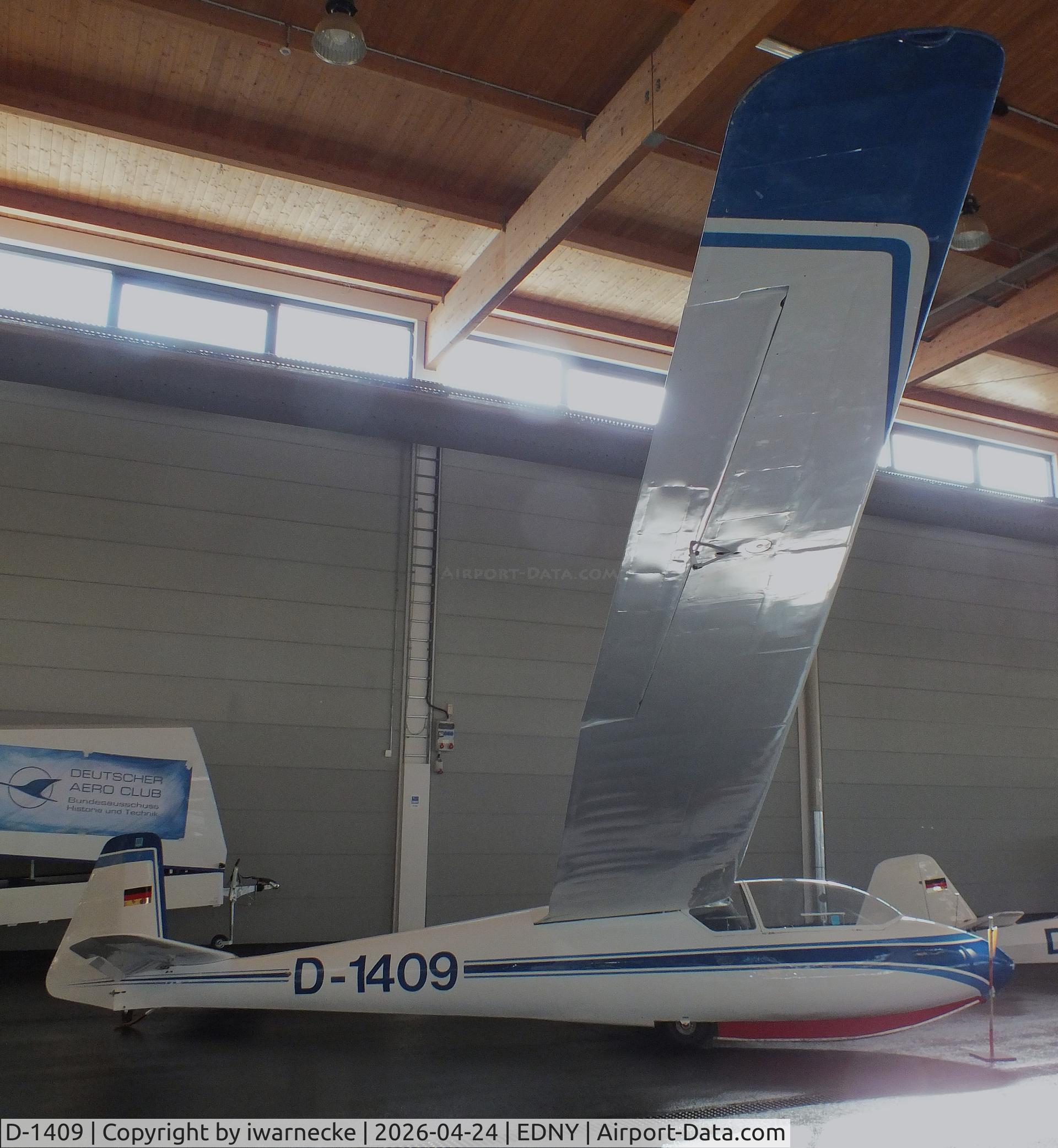 D-1409, Schleicher Ka-2B Rhonschwalbe, c/n 243, Schleicher Ka 2B Rhönschwalbe at the AERO 2026, Friedrichshafen