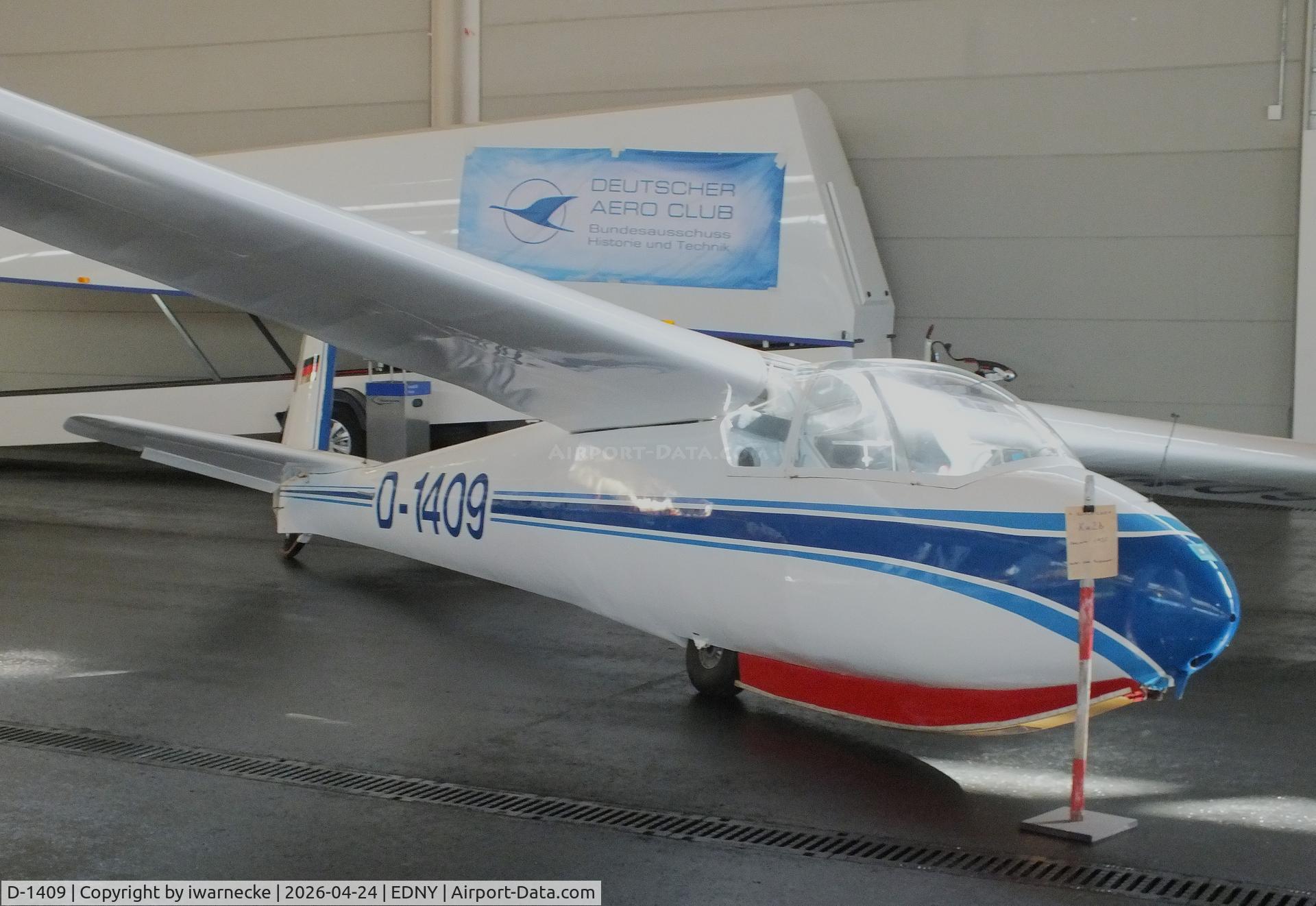 D-1409, Schleicher Ka-2B Rhonschwalbe, c/n 243, Schleicher Ka 2B Rhönschwalbe at the AERO 2026, Friedrichshafen