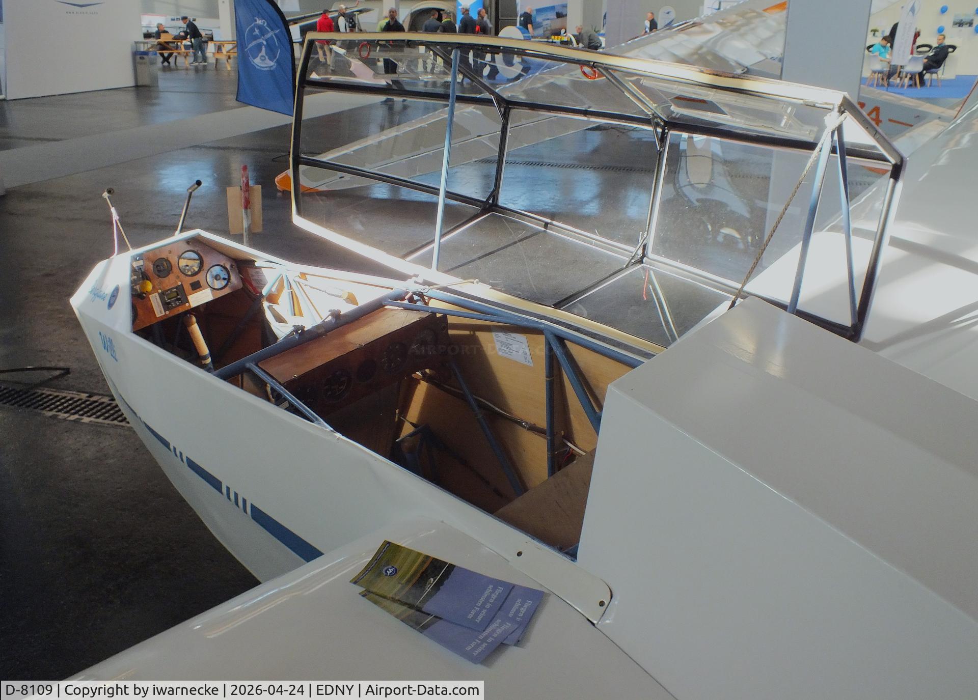 Aircraft D-8109, 1954 Scheibe Bergfalke II, c/n 172, Scheibe Bergfalke II at the AERO 2026, Friedrichshafen #c, at EDNY, photo by iwarnecke