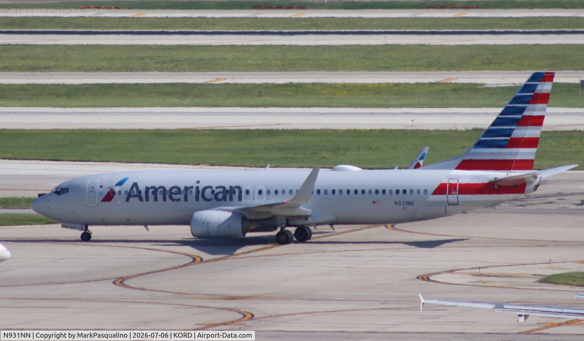 N931NN, 2013 Boeing 737-823, c/n 33230 l/n 4523, Boeing 737-823
