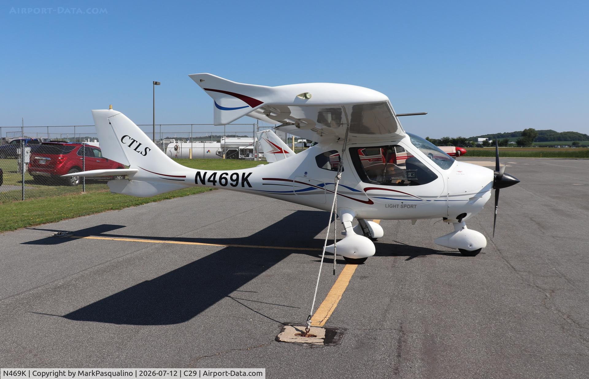 Aircraft N469K, Flight Design CTLS, c/n F-11-02-09, Flight Design CTLS, at C29, photo by MarkPasqualino