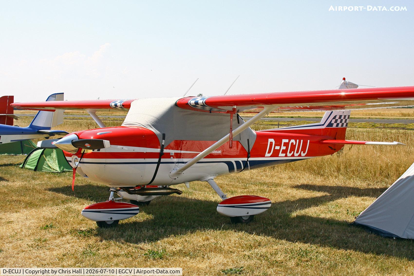 Aircraft D-ECUJ, 1973 Reims Cessna FRA150L Aerobat, c/n FA1500184, Sleapkosh 26, day 1, 10/07/26, at EGCV, photo by Chris Hall