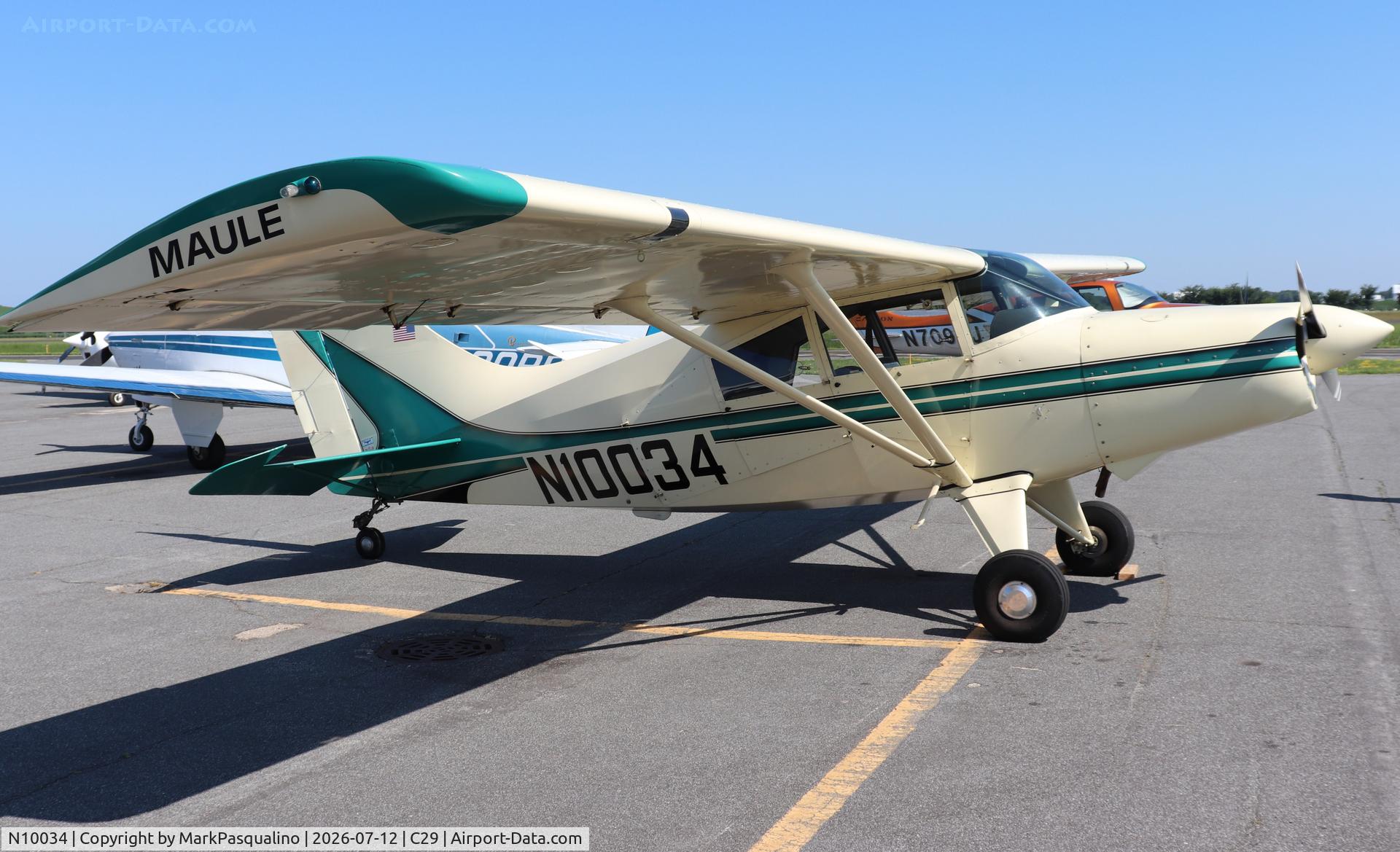 Aircraft N10034, 1996 Maule MX-7-160 Sportplane, c/n 19045C, Maule MX-7-160, at C29, photo by MarkPasqualino