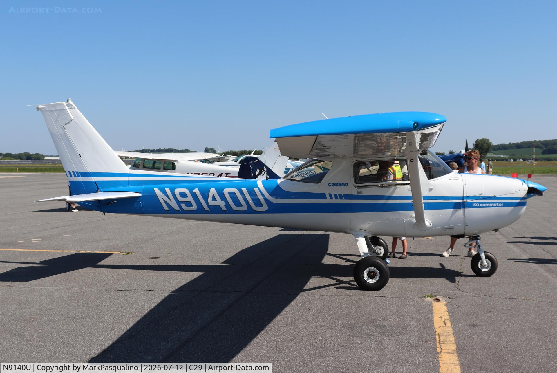 Aircraft N9140U, 1976 Cessna 150M, c/n 15078091, Cessna 150M, at C29, photo by MarkPasqualino
