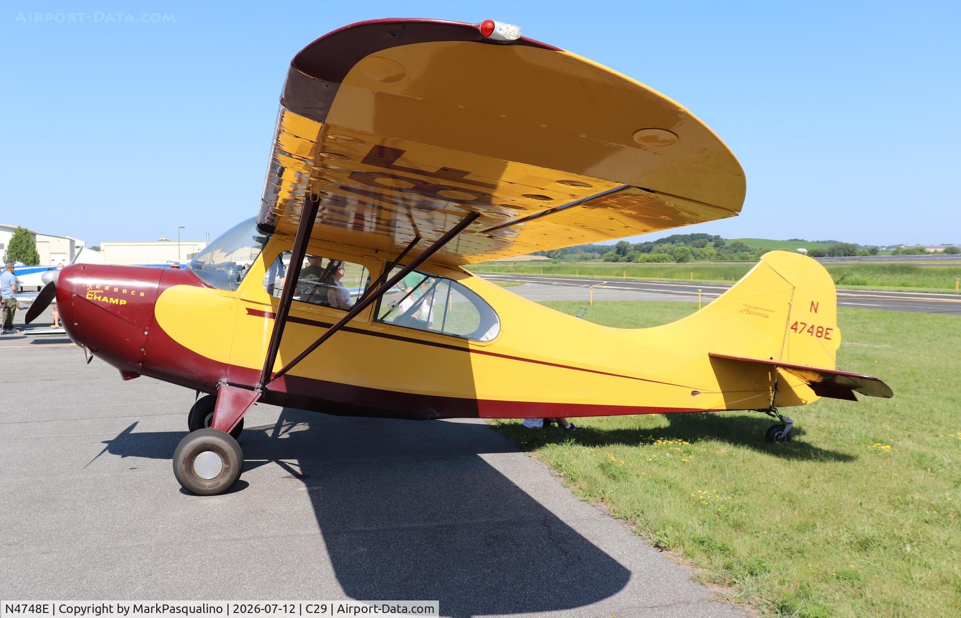 N4748E, 1951 Aeronca 7EC Traveler, c/n 7EC-95, Aeronca 7EC