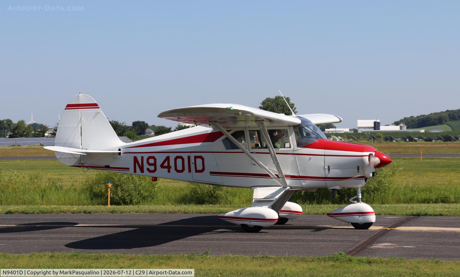 Aircraft N9401D, 1958 Piper PA-22-160 Tri Pacer, c/n 22-6374, Piper PA-22-160, at C29, photo by MarkPasqualino