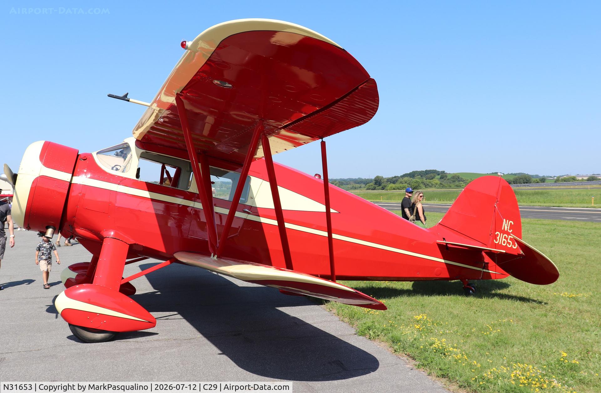 Aircraft N31653, 1941 Waco VKS-7F, c/n 5277, Waco VKS-7F, at C29, photo by MarkPasqualino