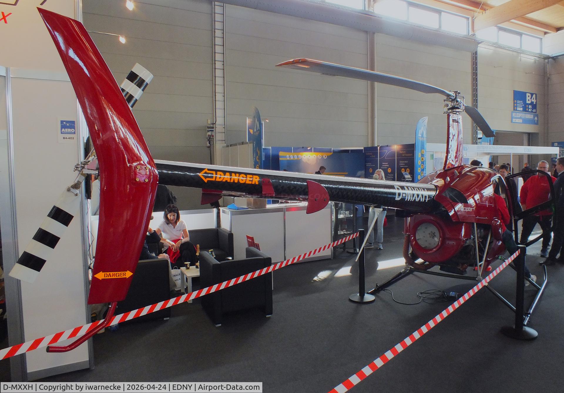 Aircraft D-MXXH, 2024 EVOcopter ClassiX, c/n 1001, EVOcopter ClassiX at the AERO 2026, Friedrichshafen, at EDNY, photo by iwarnecke