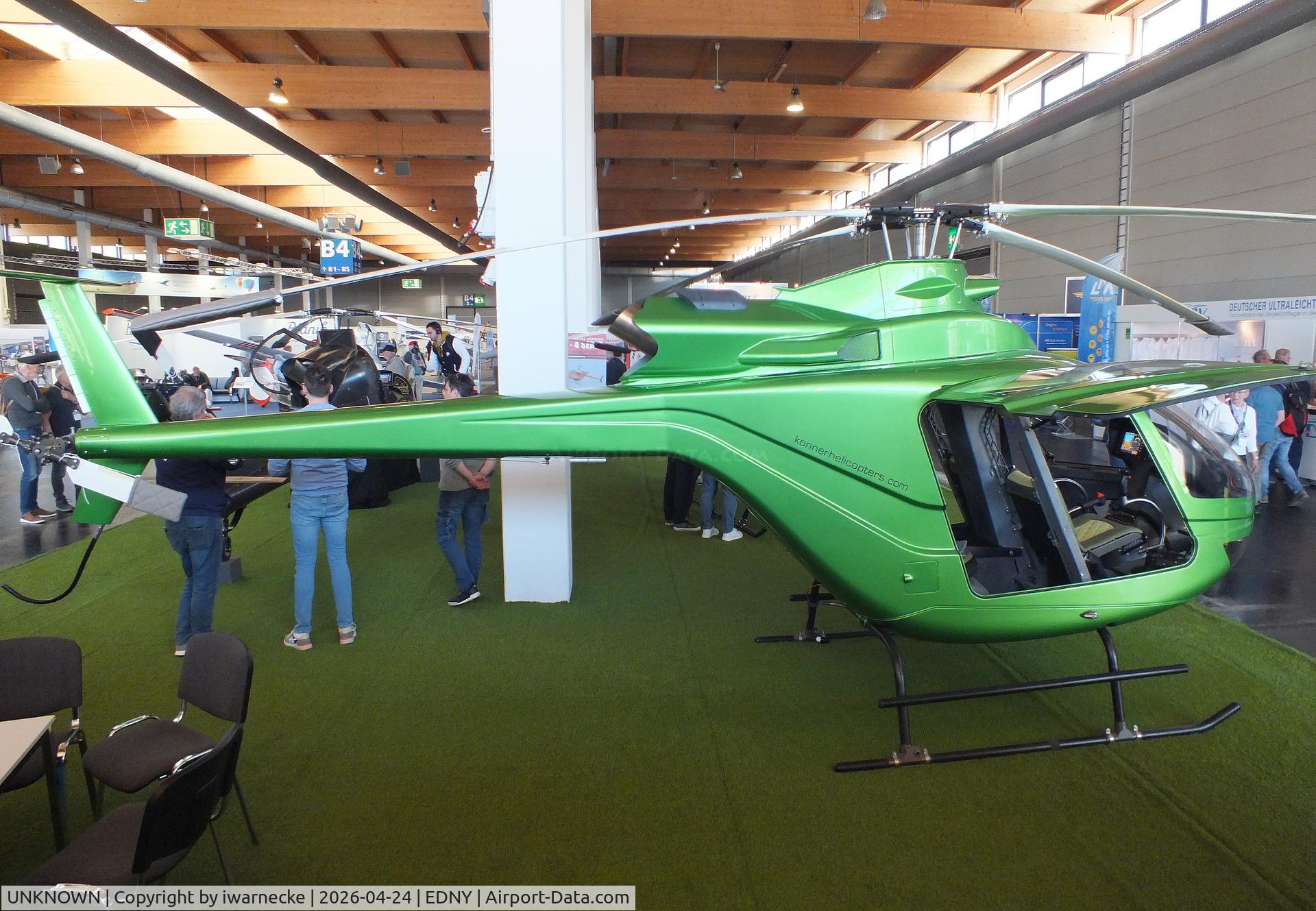 Aircraft UNKNOWN, Konner K2 Italia, c/n not found_unknown green 2026, Konner K2 Italia at the AERO 2026, Friedrichshafen, at EDNY, photo by iwarnecke