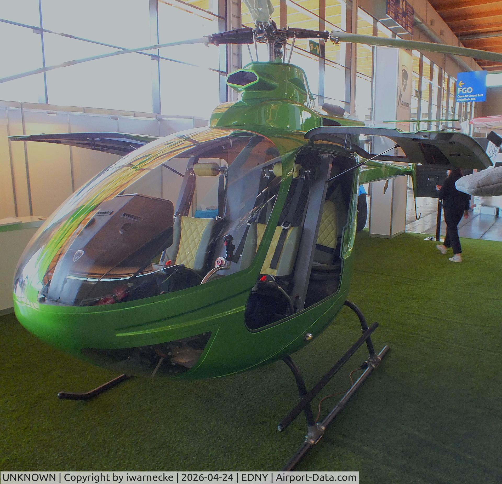 Aircraft UNKNOWN, Konner K2 Italia, c/n not found_unknown green 2026, Konner K2 Italia at the AERO 2026, Friedrichshafen, at EDNY, photo by iwarnecke
