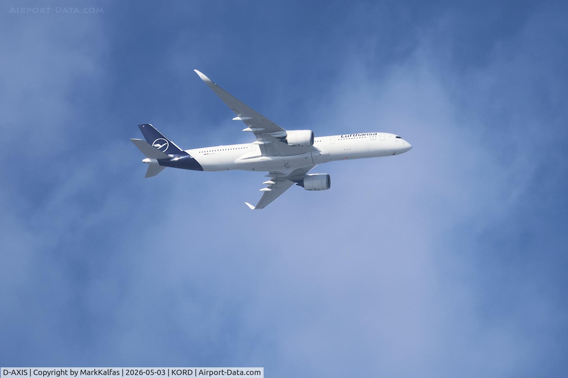 D-AXIS, , A359 Luftansa Airbus A350-941 D-AIXS arriving at KORD