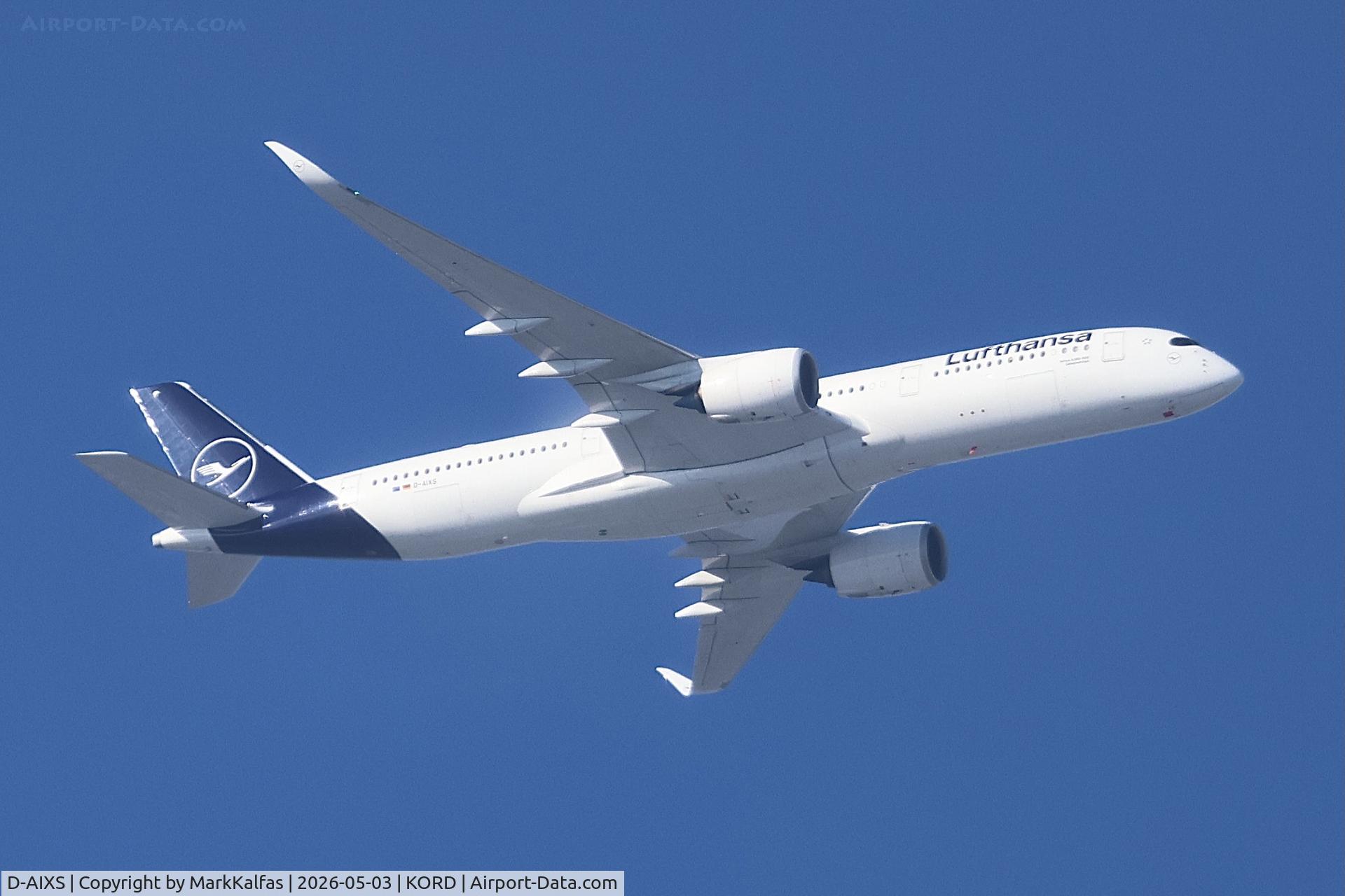 D-AIXS, 2024 Airbus A350-941, c/n 636, A359 Luftansa Airbus A350-941 D-AIXS arriving at KORD