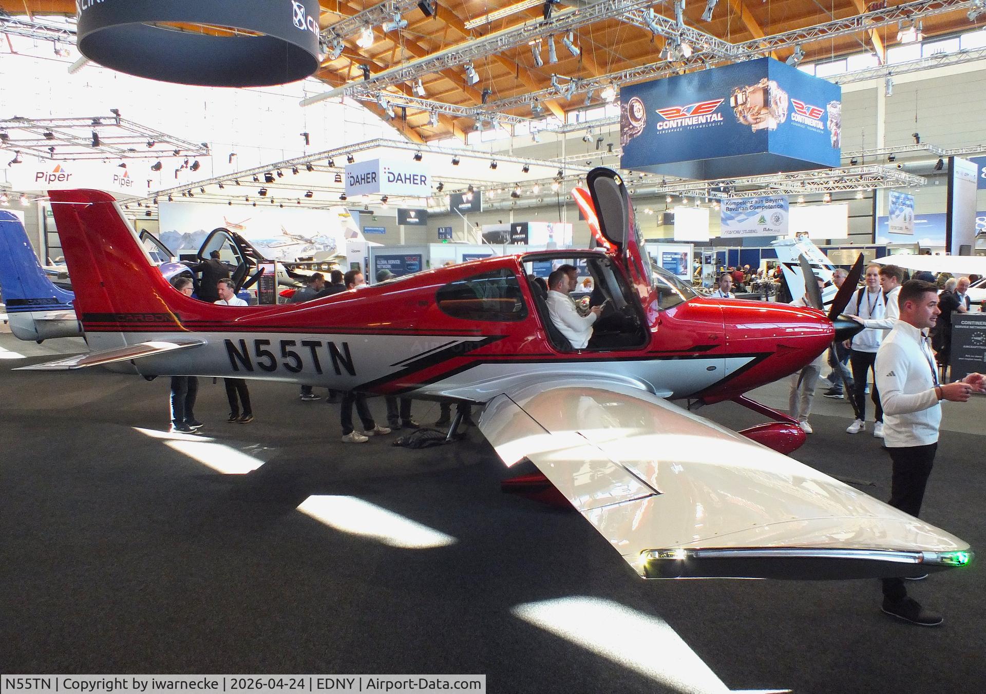 Aircraft N55TN, 2026 Cirrus SR22T G7, c/n 11120, Cirrus SR22T G7 at the AERO 2026, Friedrichshafen, at EDNY, photo by iwarnecke