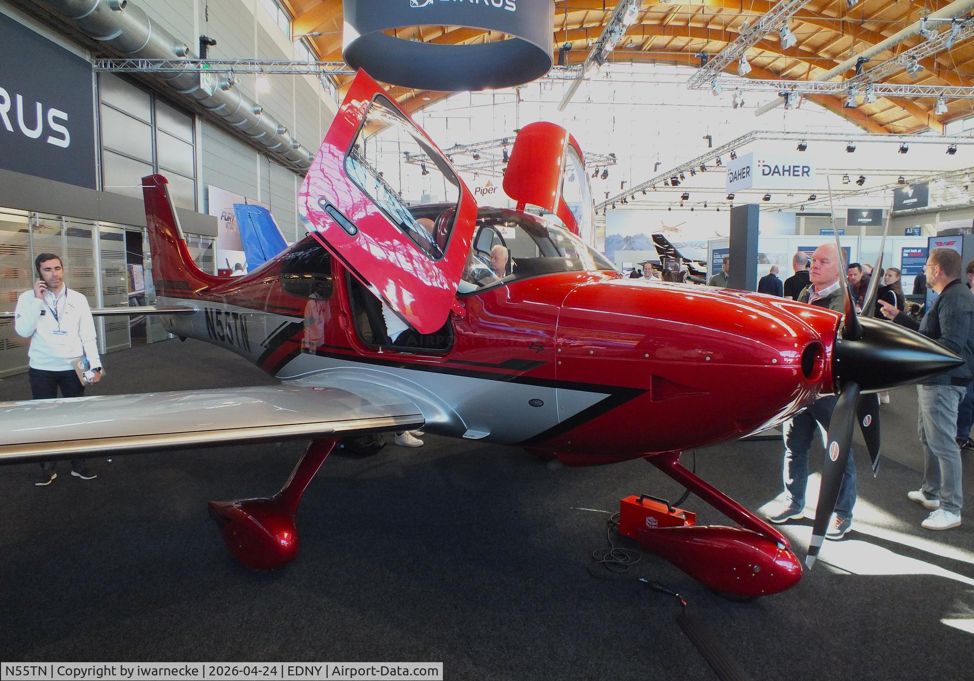 Aircraft N55TN, 2026 Cirrus SR22T G7, c/n 11120, Cirrus SR22T G7 at the AERO 2026, Friedrichshafen, at EDNY, photo by iwarnecke
