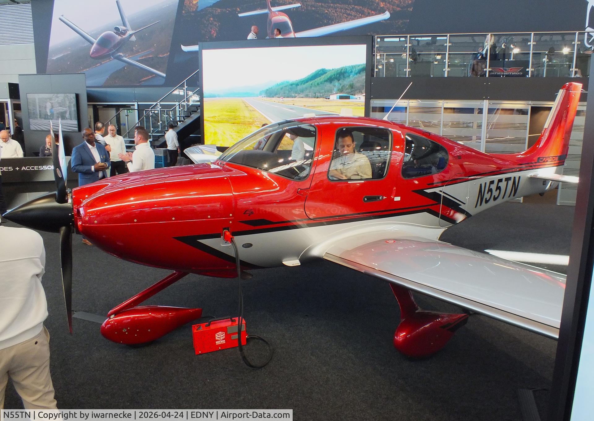Aircraft N55TN, 2026 Cirrus SR22T G7, c/n 11120, Cirrus SR22T G7 at the AERO 2026, Friedrichshafen, at EDNY, photo by iwarnecke
