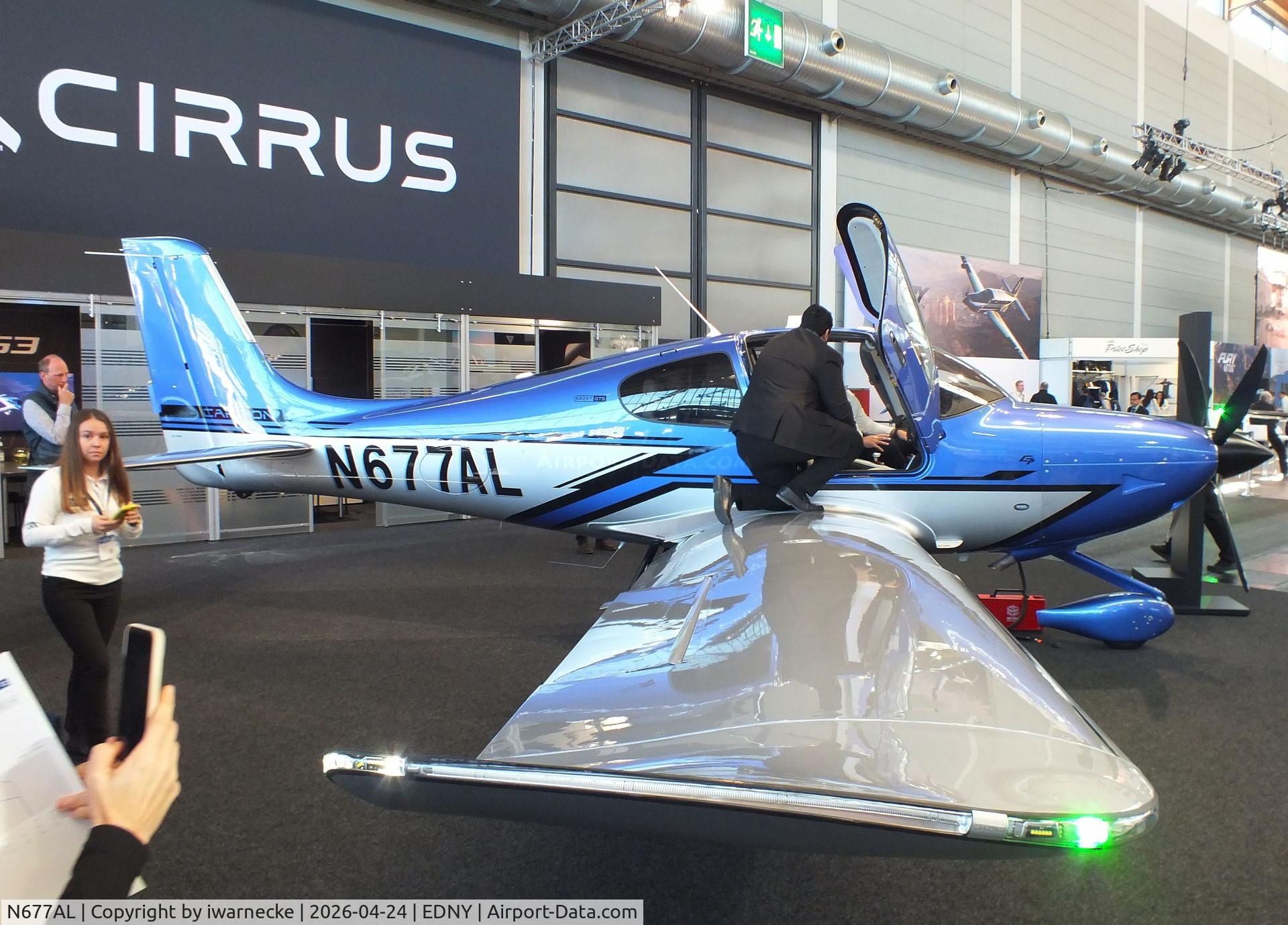 Aircraft N677AL, 2026 Cirrus SR22T G7 Carbon, c/n 11193, Cirrus SR22T G7 Carbon at the AERO 2026, Friedrichshafen, at EDNY, photo by iwarnecke
