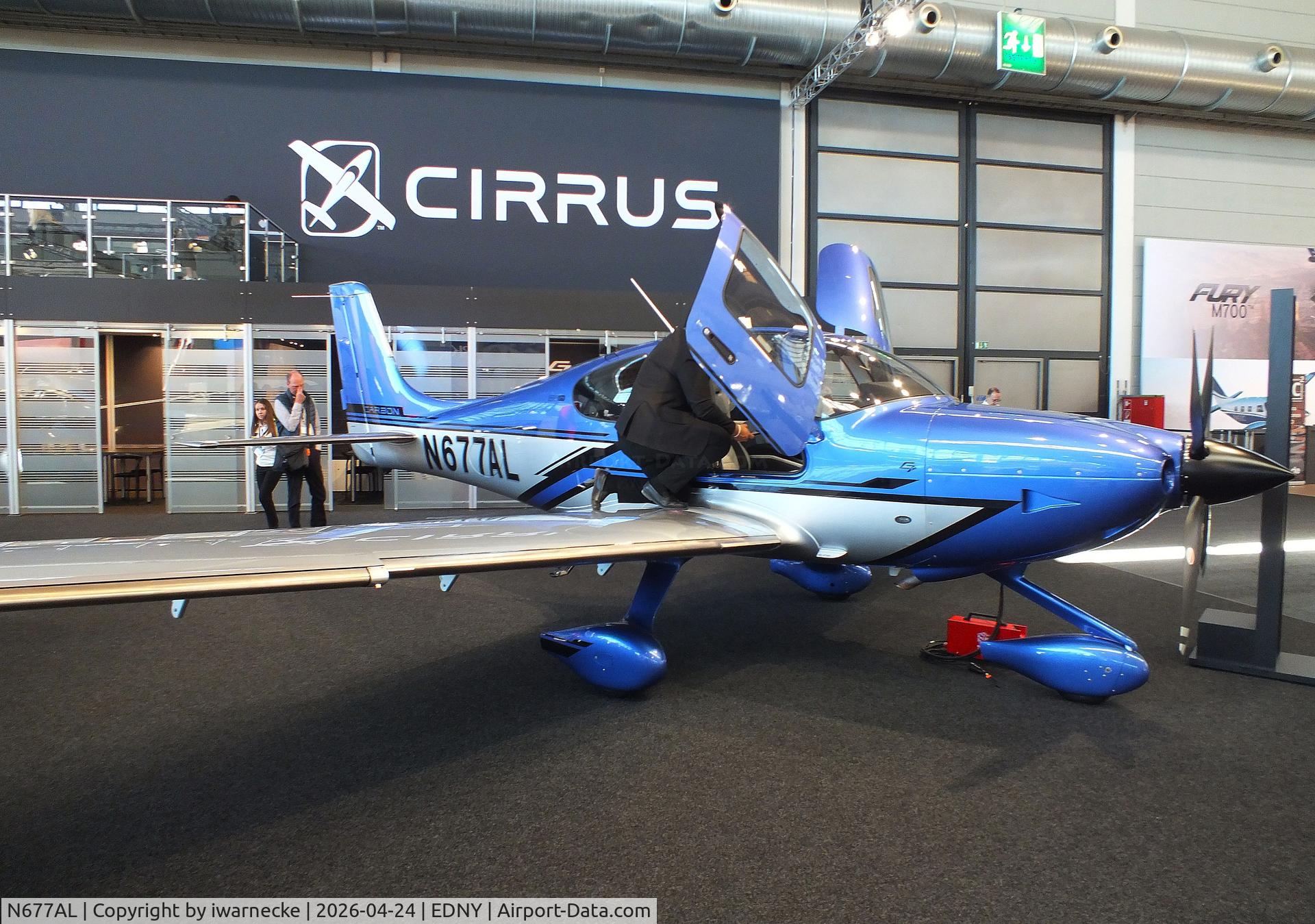 Aircraft N677AL, 2026 Cirrus SR22T G7 Carbon, c/n 11193, Cirrus SR22T G7 Carbon at the AERO 2026, Friedrichshafen, at EDNY, photo by iwarnecke