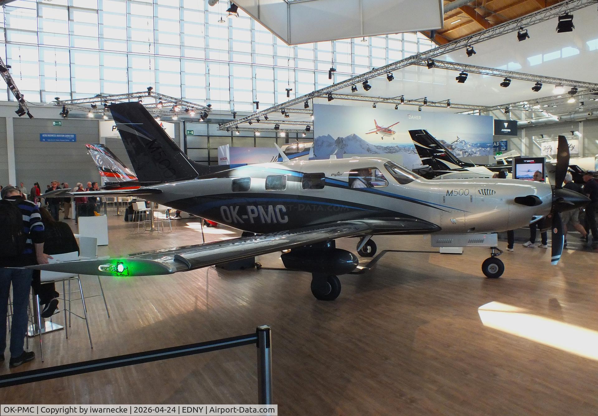 Aircraft OK-PMC, 2025 Piper PA-46-M500, c/n 46-97725, Piper PA-46-M500 Malibu Meridian at the AERO 2026, Friedrichshafen, at EDNY, photo by iwarnecke