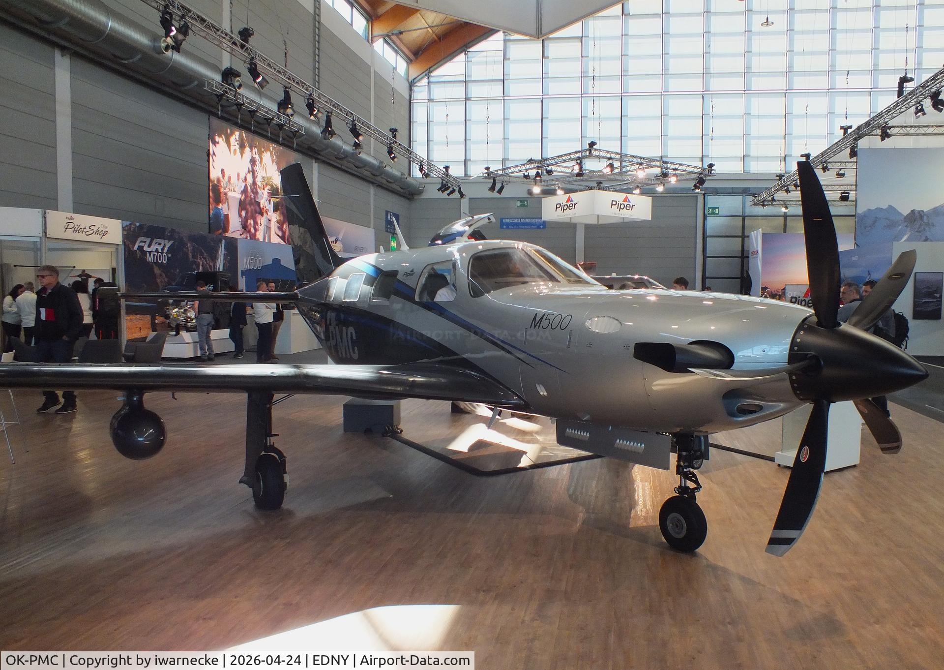 Aircraft OK-PMC, 2025 Piper PA-46-M500, c/n 46-97725, Piper PA-46-M500 Malibu Meridian at the AERO 2026, Friedrichshafen, at EDNY, photo by iwarnecke