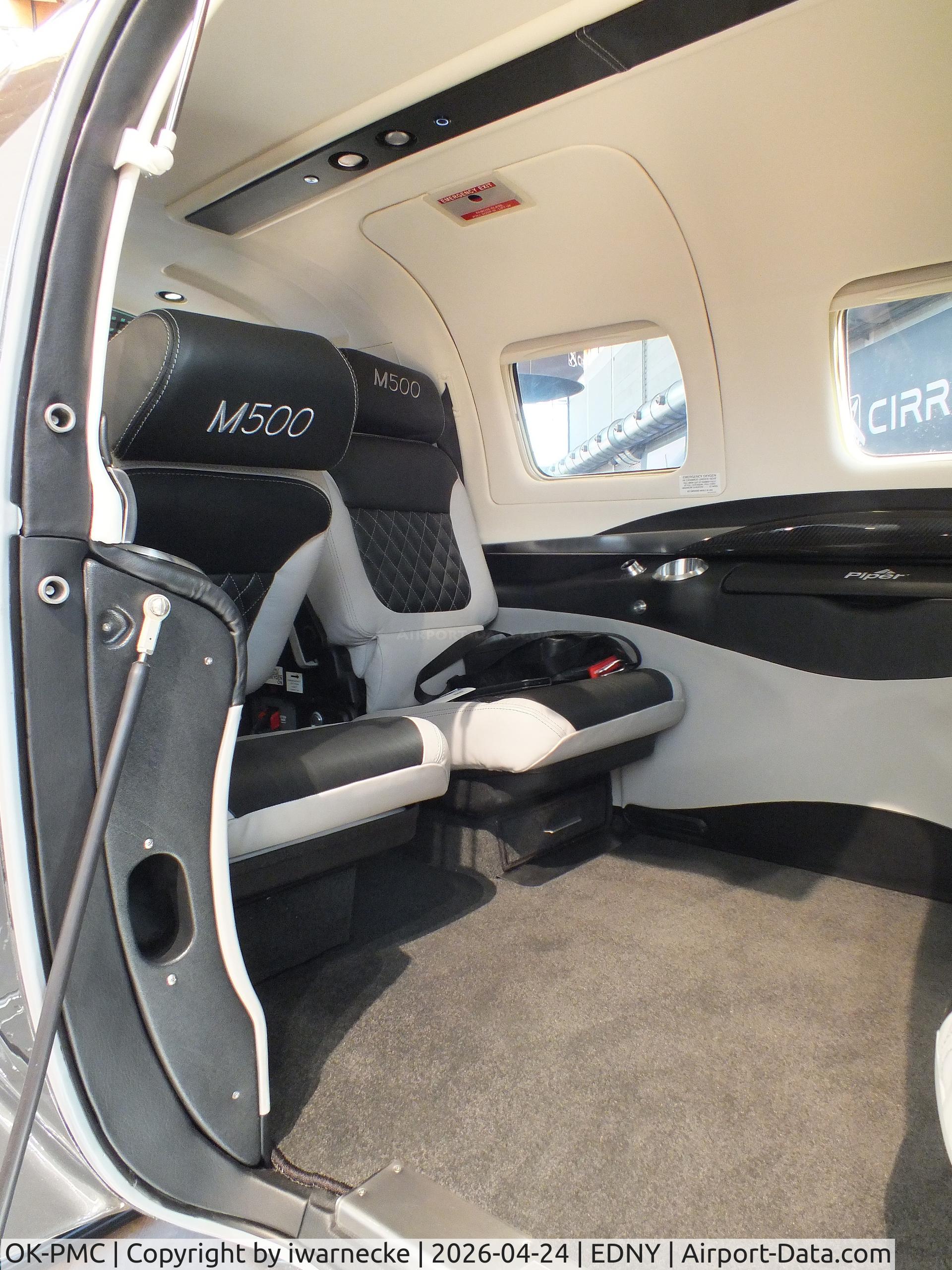 Aircraft OK-PMC, 2025 Piper PA-46-M500, c/n 46-97725, Piper PA-46-M500 Malibu Meridian at the AERO 2026, Friedrichshafen #i, at EDNY, photo by iwarnecke