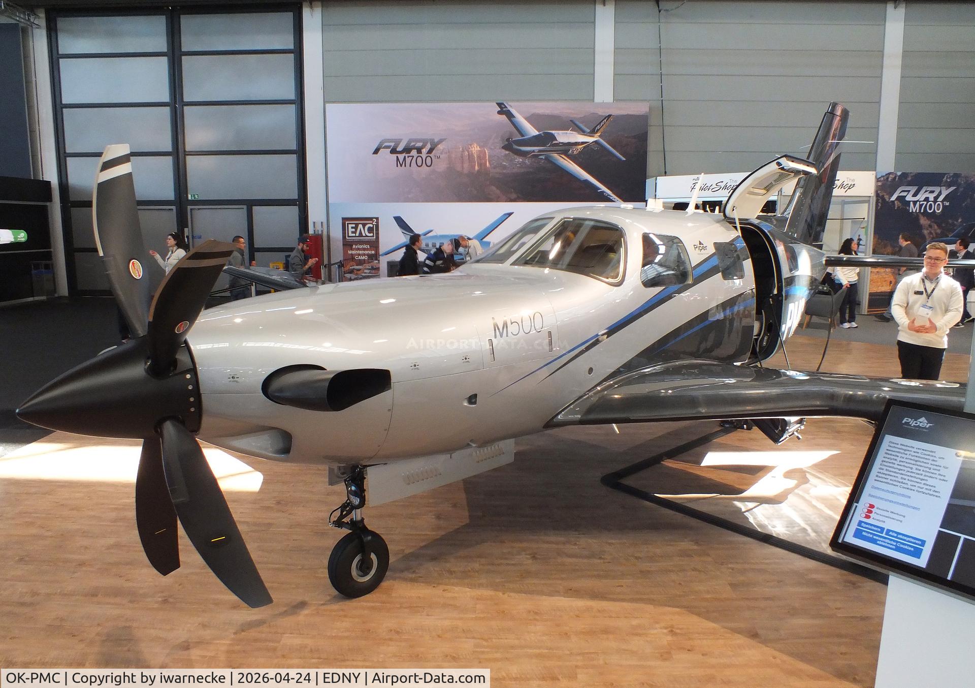 Aircraft OK-PMC, 2025 Piper PA-46-M500, c/n 46-97725, Piper PA-46-M500 Malibu Meridian at the AERO 2026, Friedrichshafen, at EDNY, photo by iwarnecke