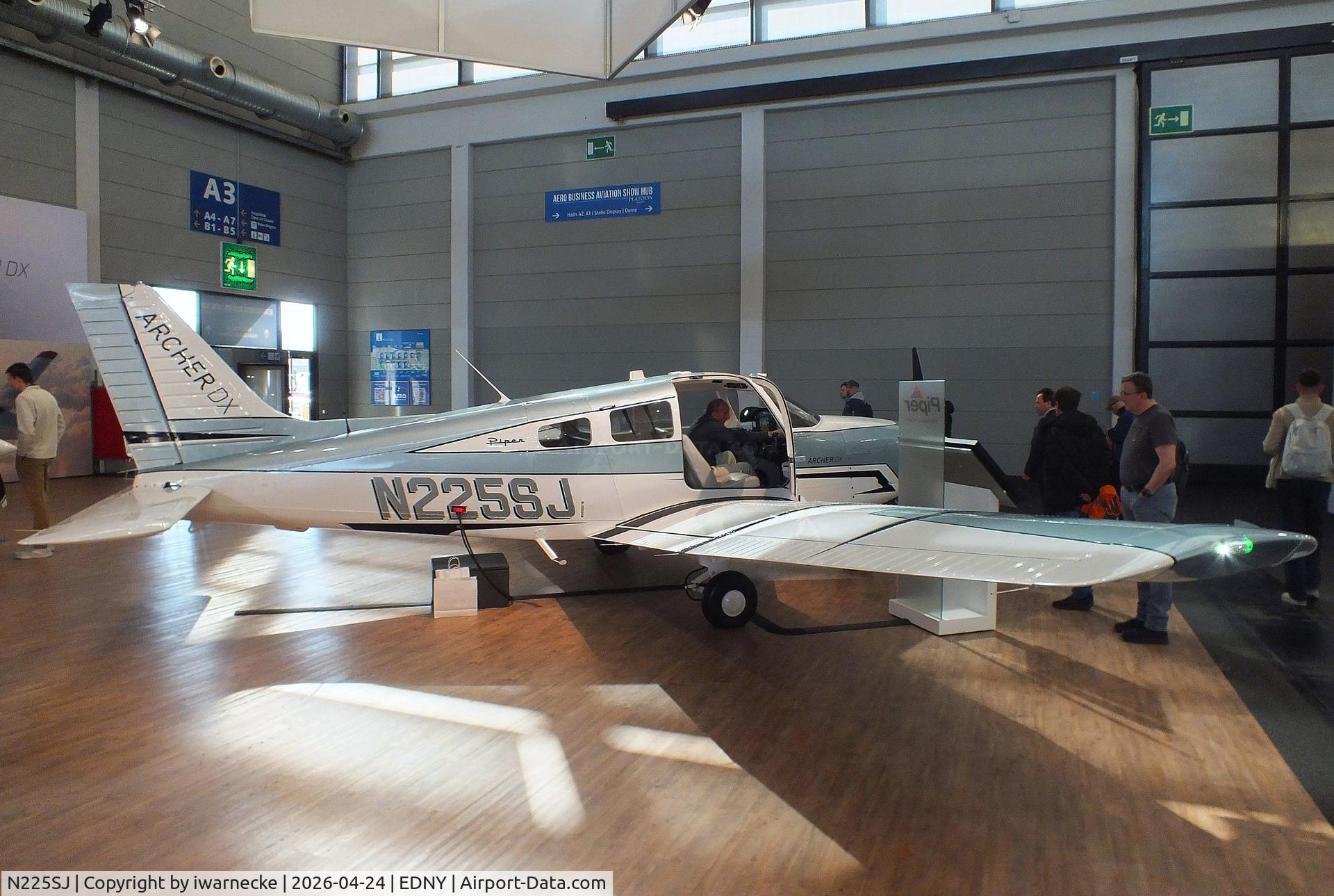 N225SJ, 2025 Piper PA-28-181 Archer DX, c/n 2881845, Piper PA-28-181 Archer DX with Thielert (Continental CD-155) diesel engine at the AERO 2026, Friedrichshafen