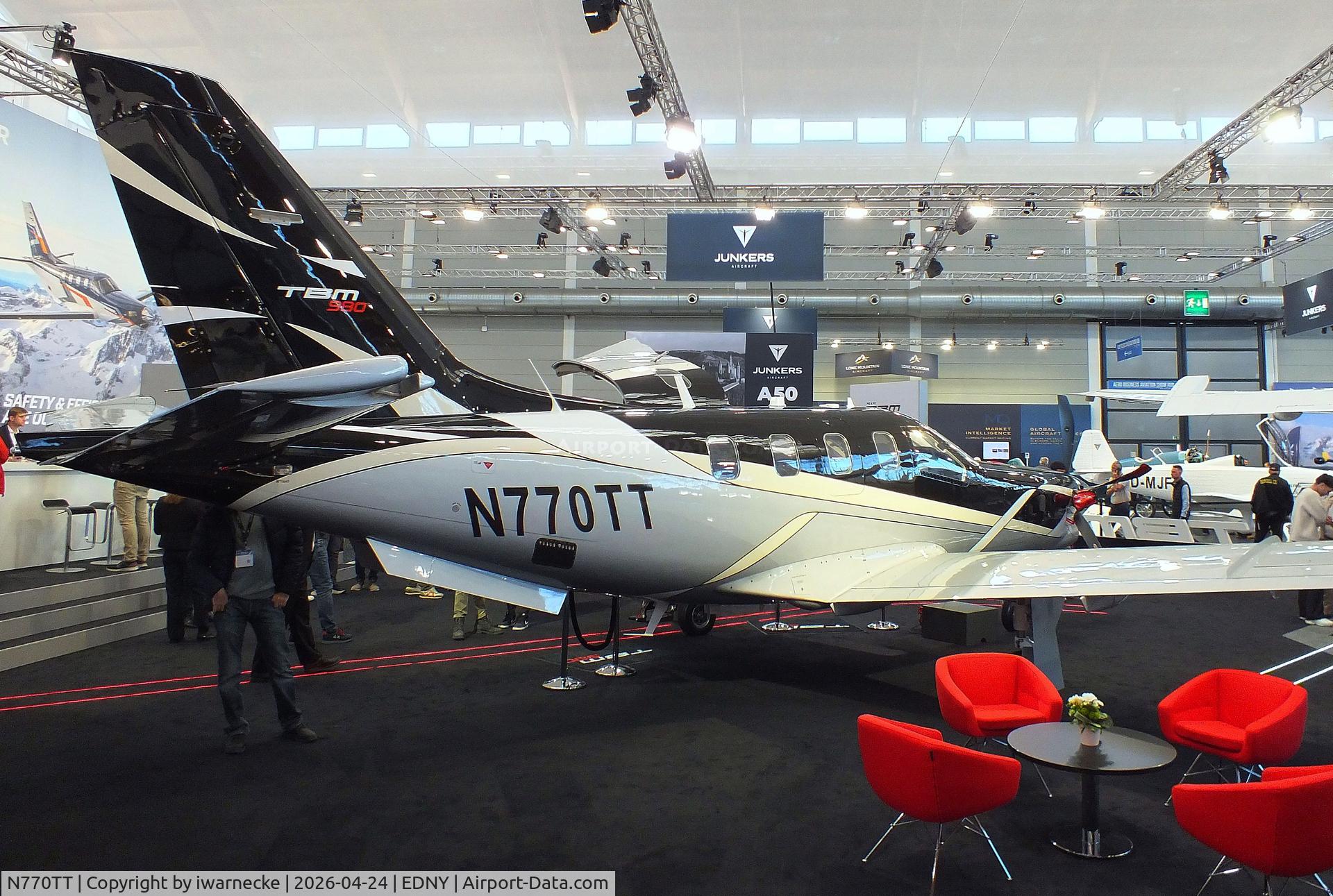 N770TT, 2026 Daher TBM-980, c/n 1640, Daher-Socata TBM-980 at the AERO 2024, Friedrichshafen