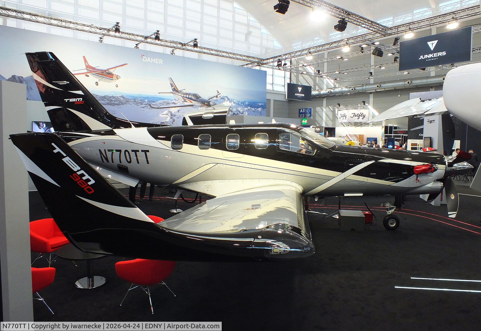 N770TT, 2026 Daher TBM-980, c/n 1640, Daher-Socata TBM-980 at the AERO 2024, Friedrichshafen