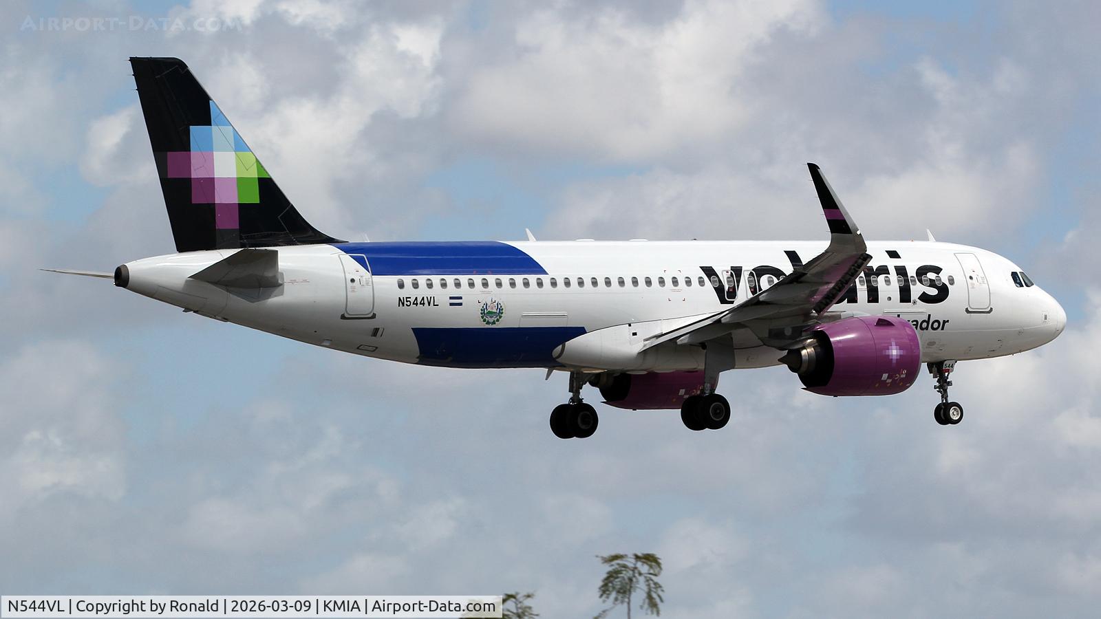N544VL, 2019 Airbus A320-271N, c/n 9343, at mia