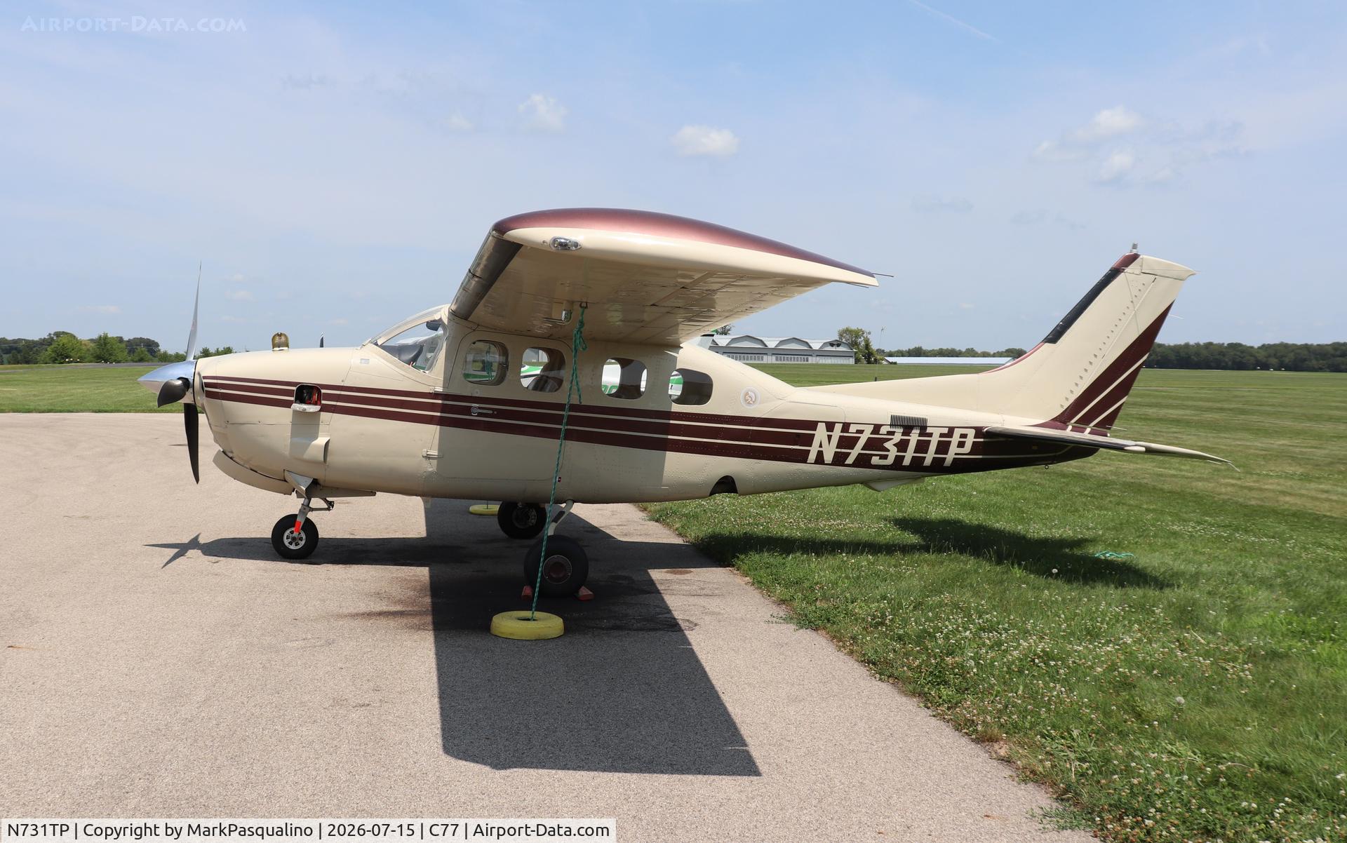 Aircraft N731TP, 1980 Cessna P210N Pressurised Centurion, c/n P21000546, Cessna P210N, at C77, photo by MarkPasqualino