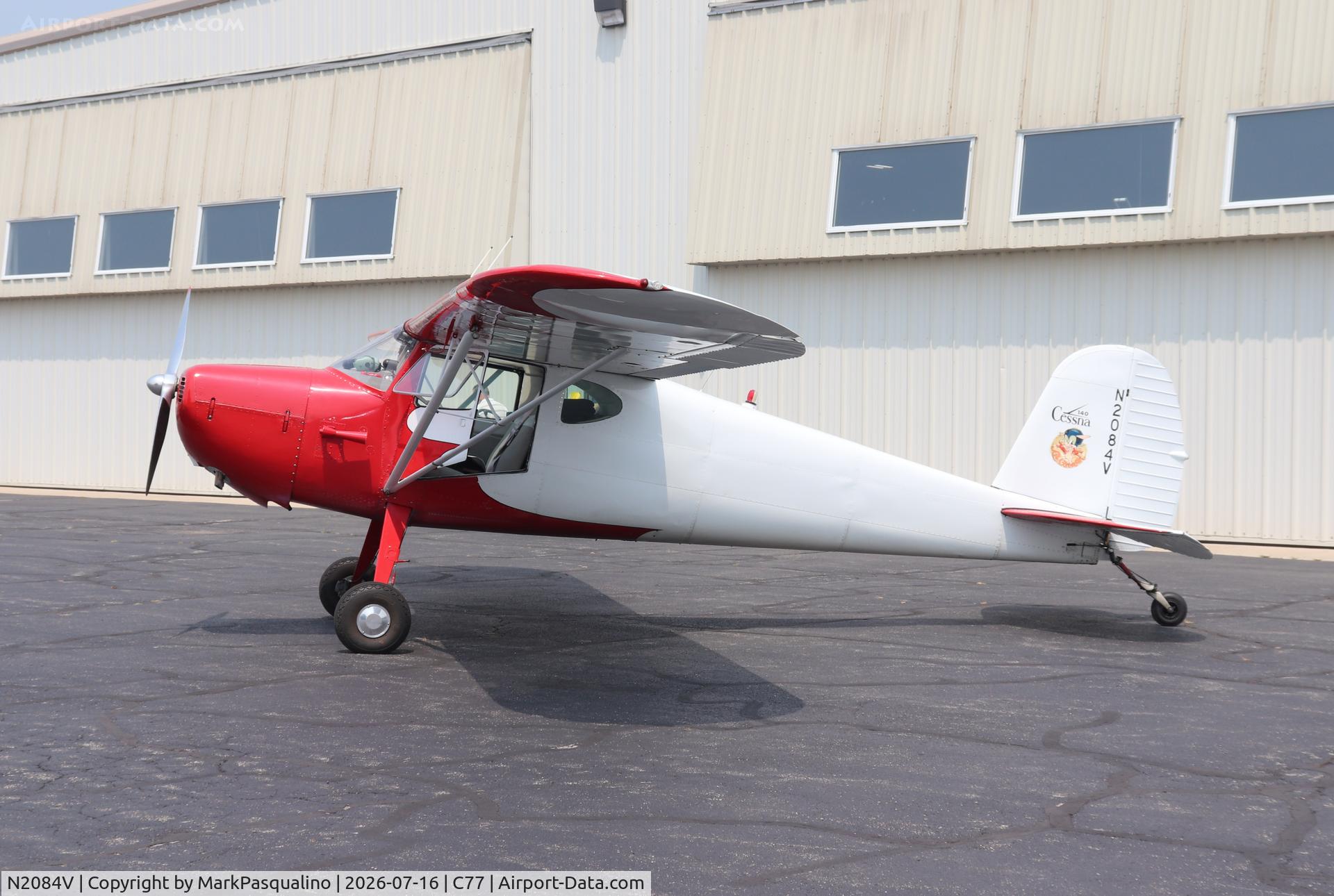 Aircraft N2084V, 1947 Cessna 140, c/n 14300, Cessna 140, at C77, photo by MarkPasqualino
