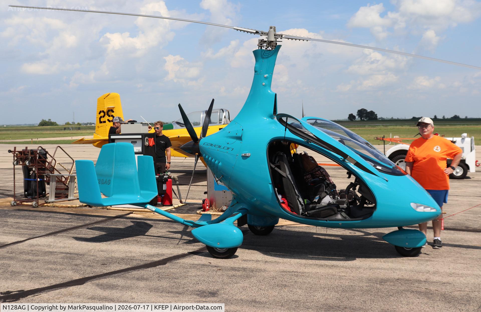 Aircraft N128AG, 2017 Autogyro Cavalon, c/n V00314, Autogyro Cavalon, at KFEP, photo by MarkPasqualino