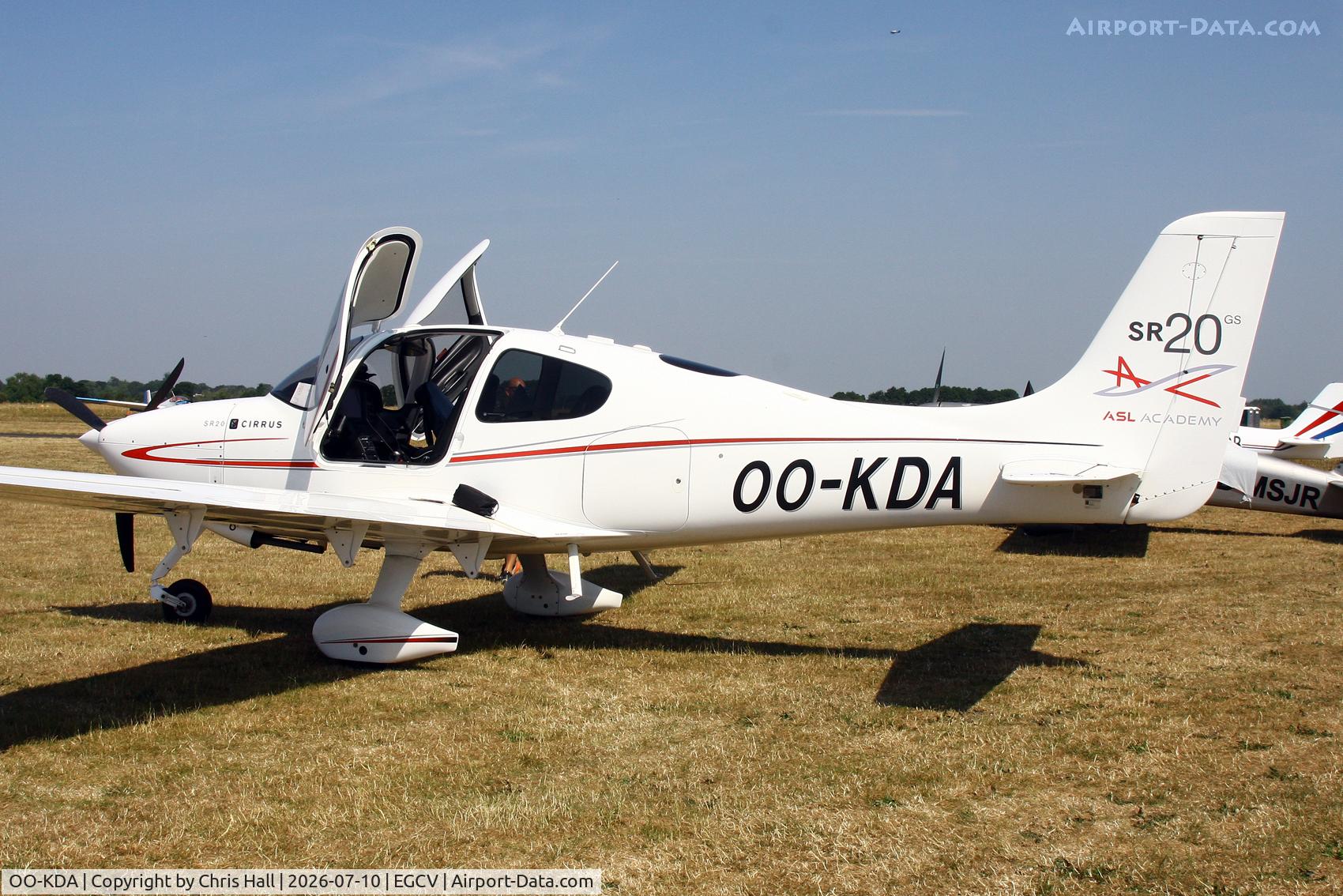 Aircraft OO-KDA, 2010 Cirrus SR20 GS, c/n 2036, Sleapkosh 26, day 1, 10/07/26, at EGCV, photo by Chris Hall