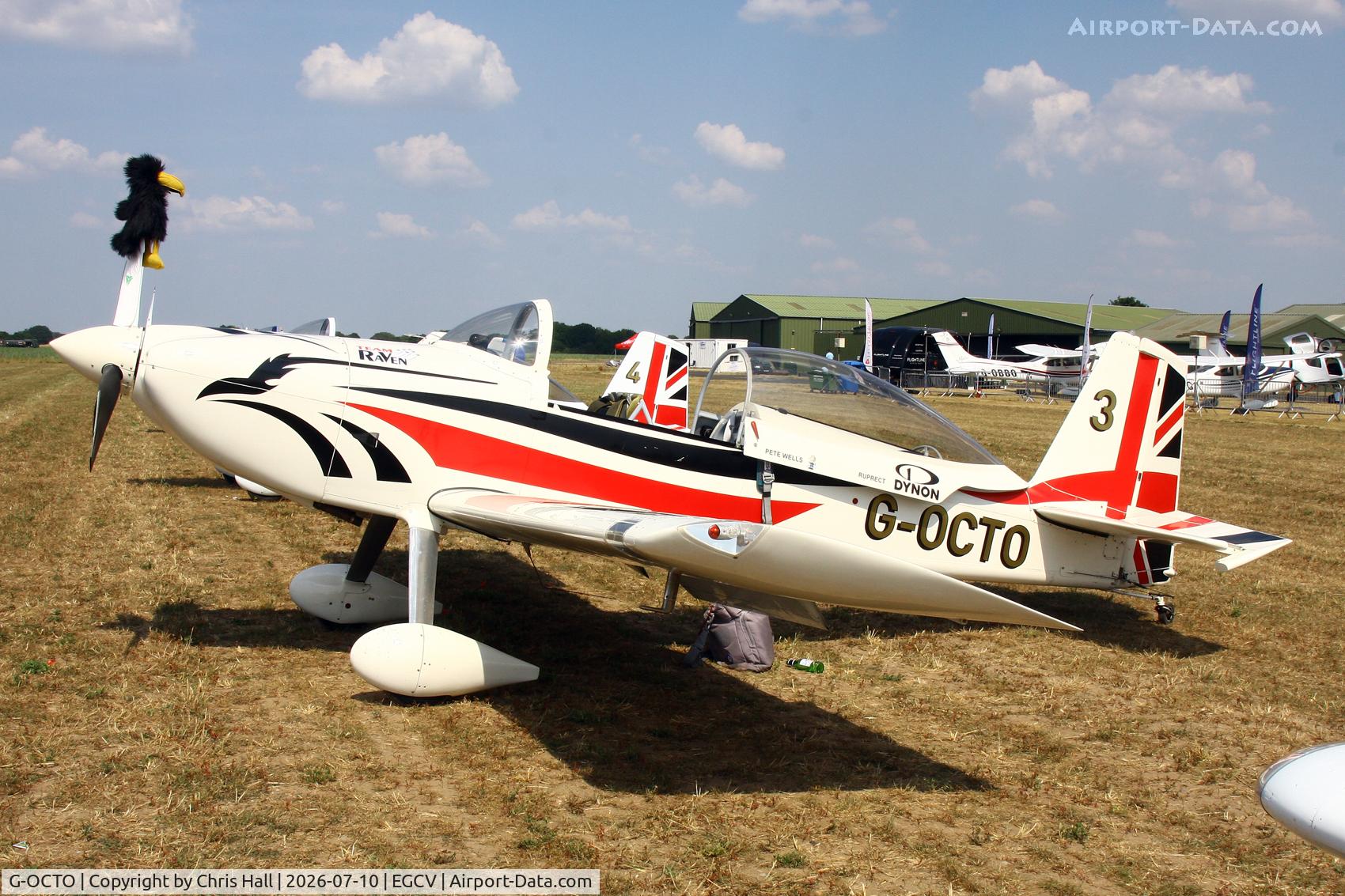 Aircraft G-OCTO, 2003 Vans RV-8, c/n 470, Sleapkosh 26, day 1, 10/07/26, at EGCV, photo by Chris Hall