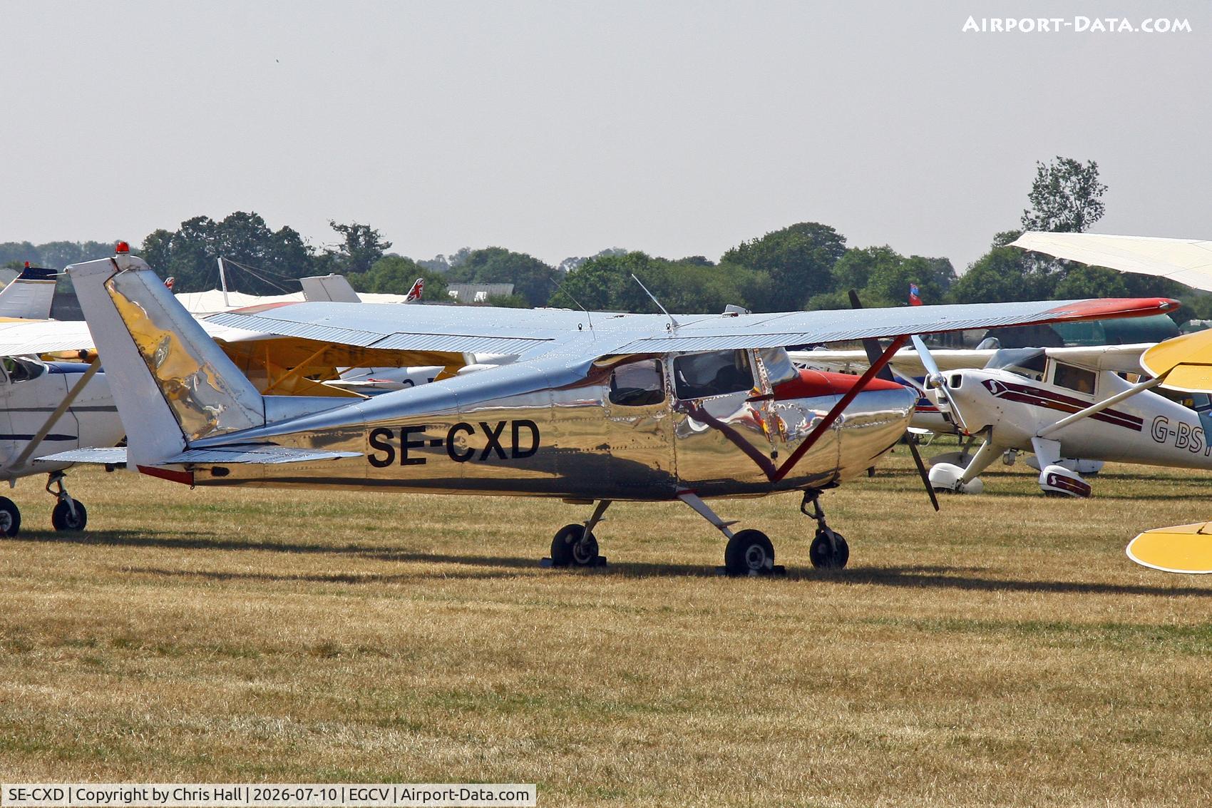 Aircraft SE-CXD, 1959 Cessna 172A, c/n 47193, Sleapkosh 26, day 1, 10/07/26, at EGCV, photo by Chris Hall