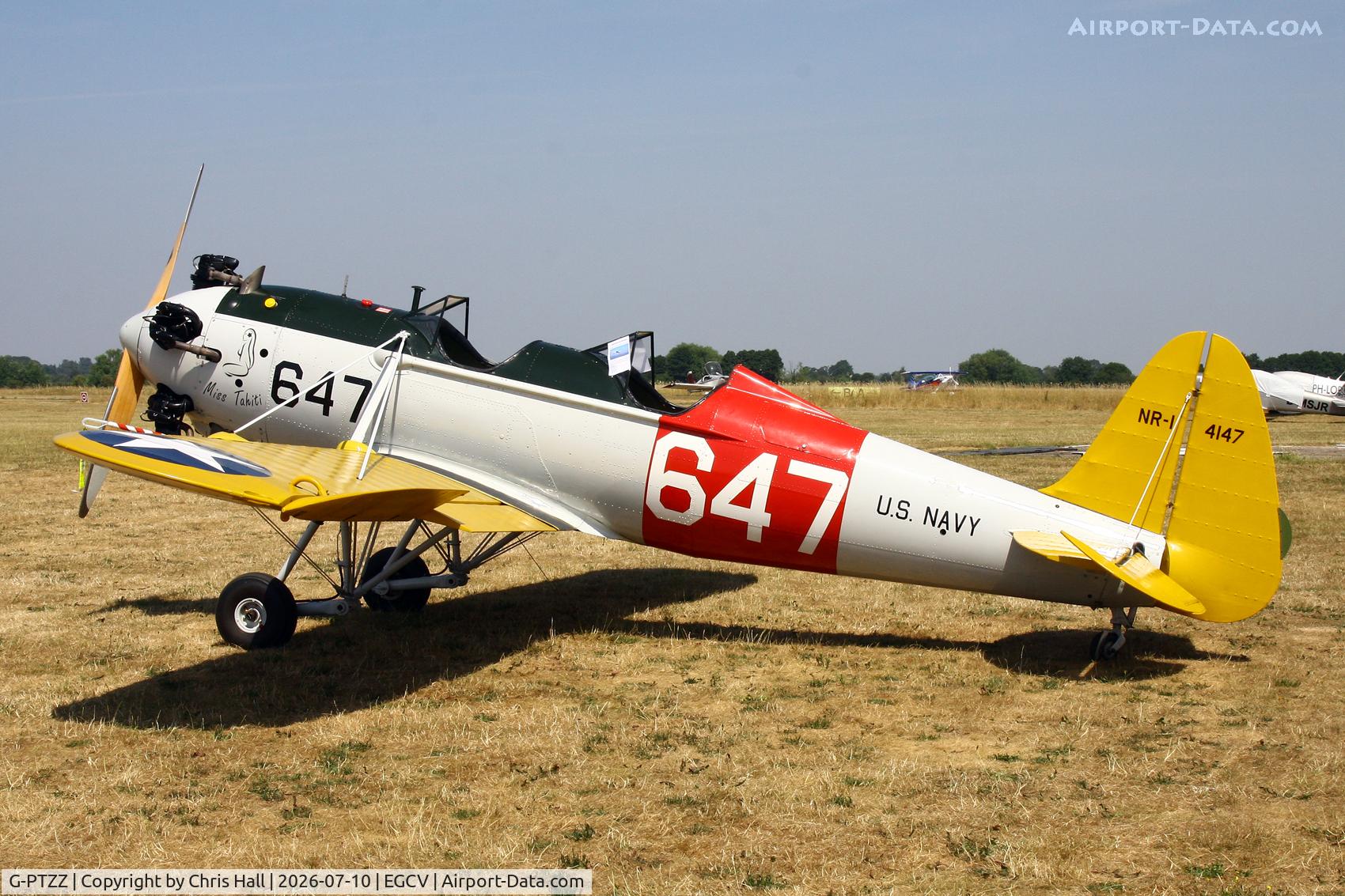 Aircraft G-PTZZ, 1941 Ryan PT-22 Recruit (ST3KR), c/n 1676, Sleapkosh 26, day 1, 10/07/26, at EGCV, photo by Chris Hall