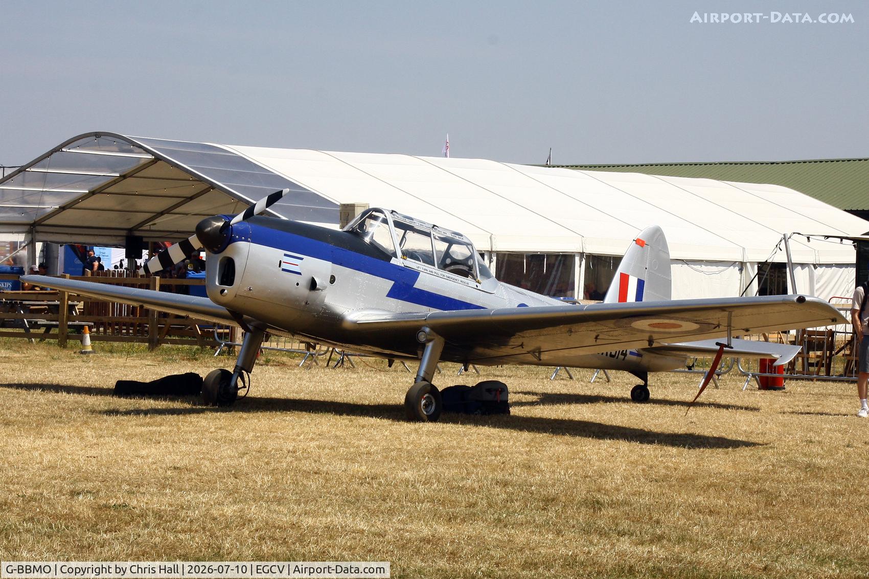 Aircraft G-BBMO, 1952 De Havilland DHC-1 Chipmunk T.10, c/n C1/0550, Sleapkosh 26, day 1, 10/07/26, at EGCV, photo by Chris Hall
