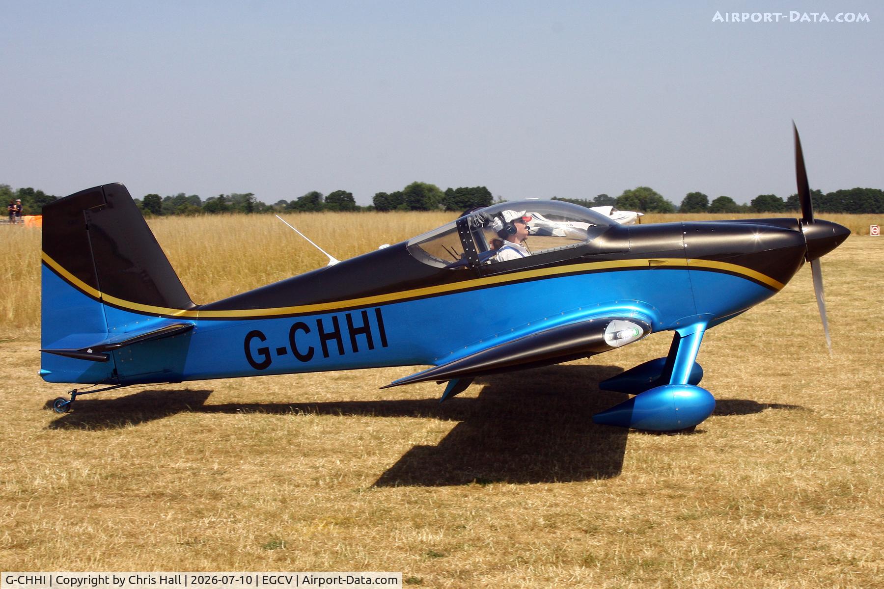 Aircraft G-CHHI, 2012 Vans RV-7, c/n LAA 323-15094, Sleapkosh 26, day 1, 10/07/26, at EGCV, photo by Chris Hall